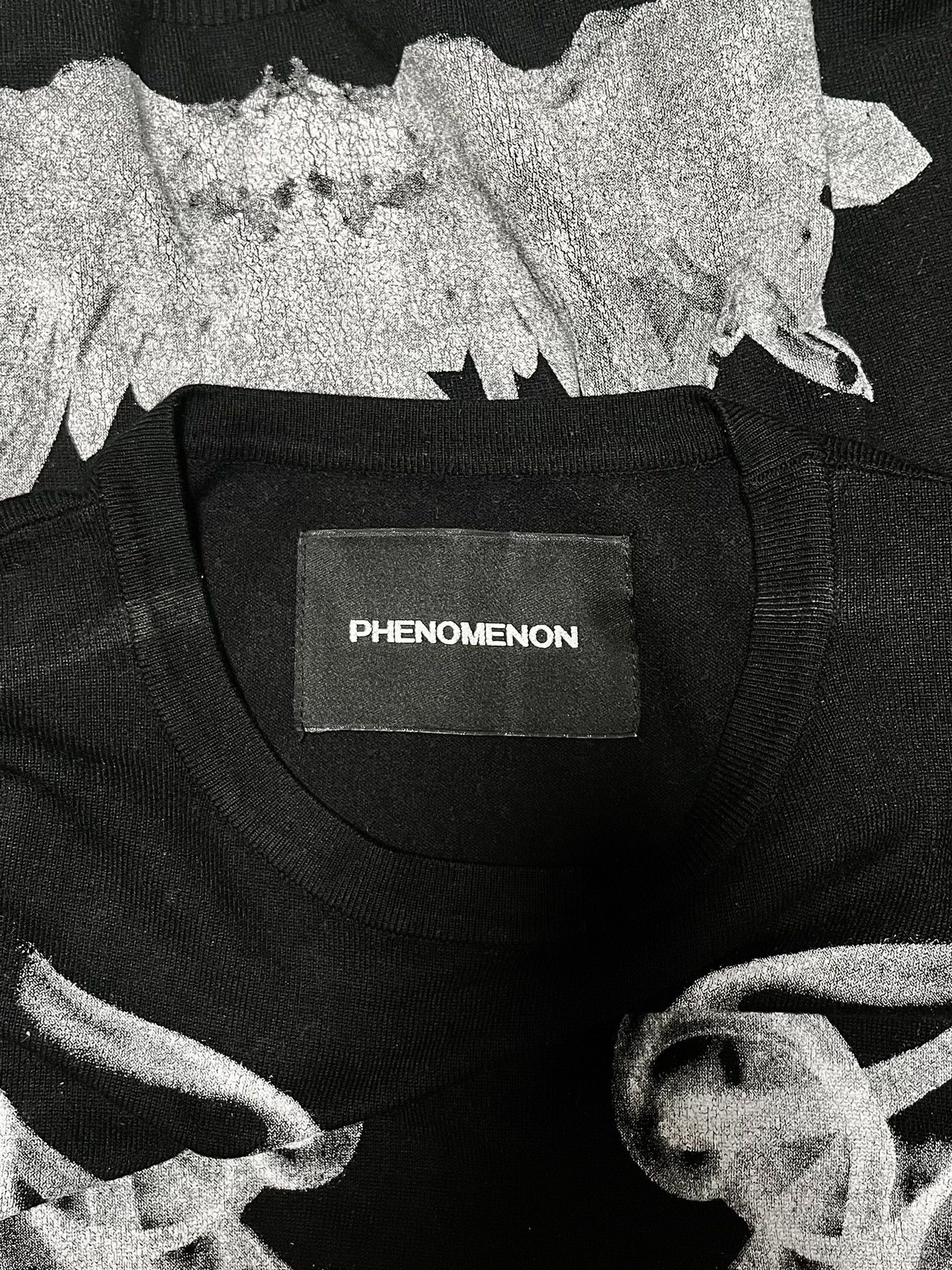 Yoshiyuki Konishi Phenomenon Takeshi Oozumi Black Knit Sweater Size US L / EU 52-54 / 3 - 4 Thumbnail