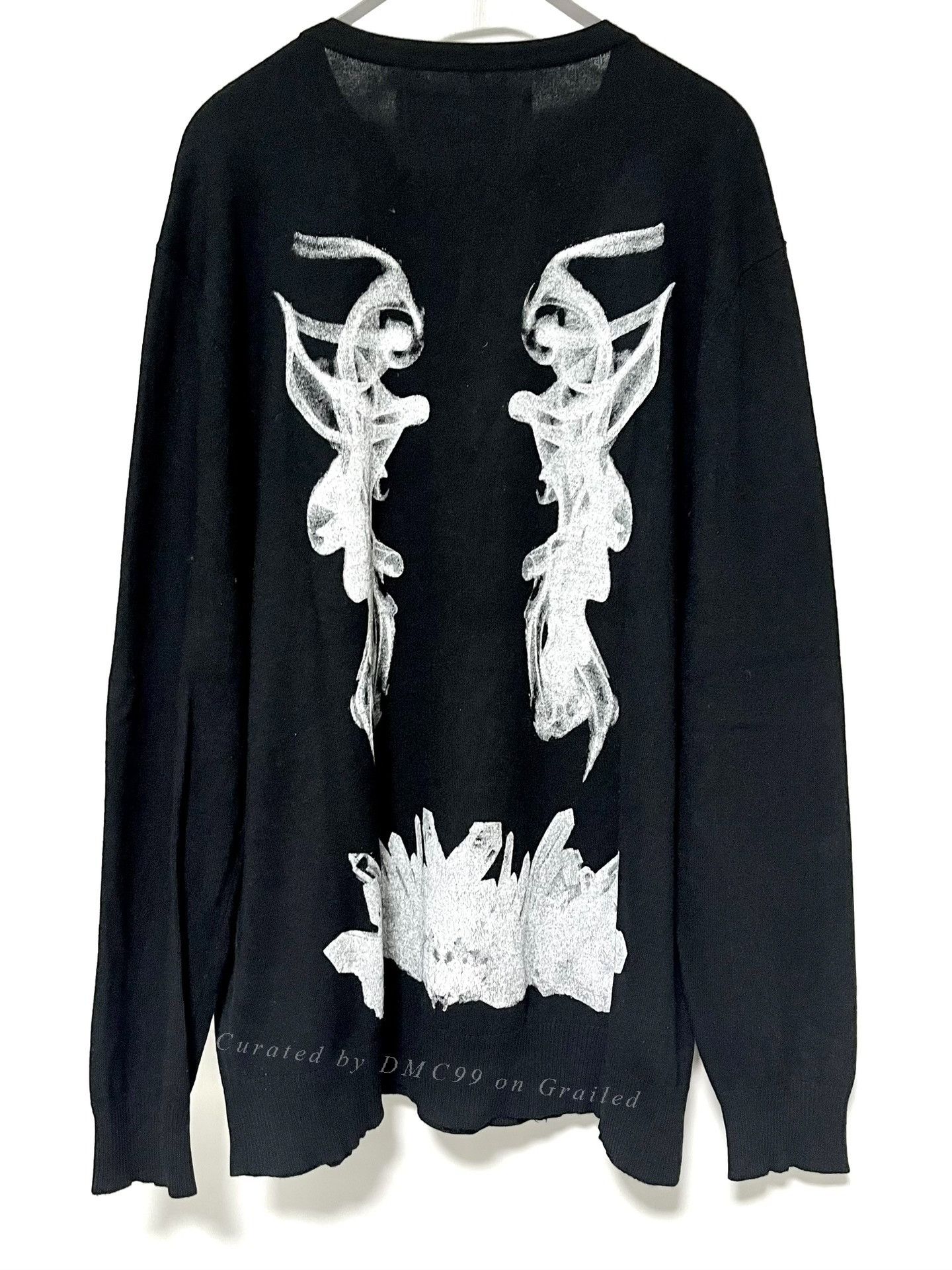 Yoshiyuki Konishi Phenomenon Takeshi Oozumi Black Knit Sweater Size US L / EU 52-54 / 3 - 3 Thumbnail