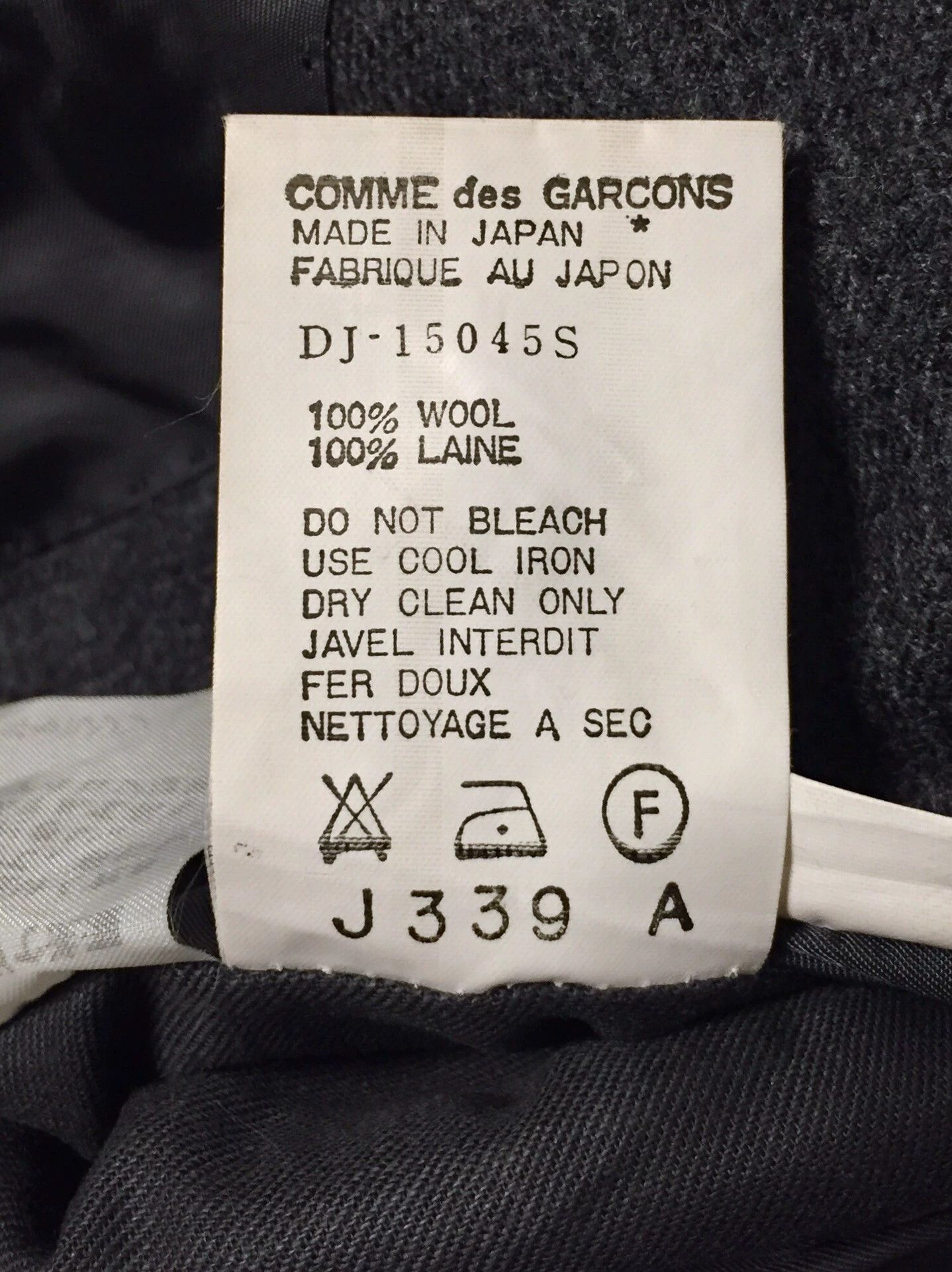 Comme des Garcons Comme des Garcons Deux Gray Wool Blazer Size US S / EU 44-46 / 1 - 8 Thumbnail