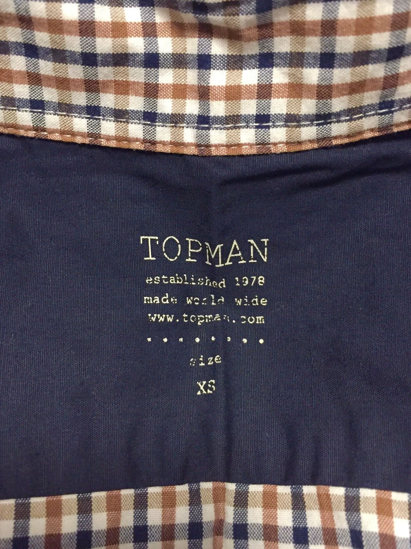 Topshop Topshop Topman British Plaid Shirt Size US XS / EU 42 / 0 - 4 Thumbnail