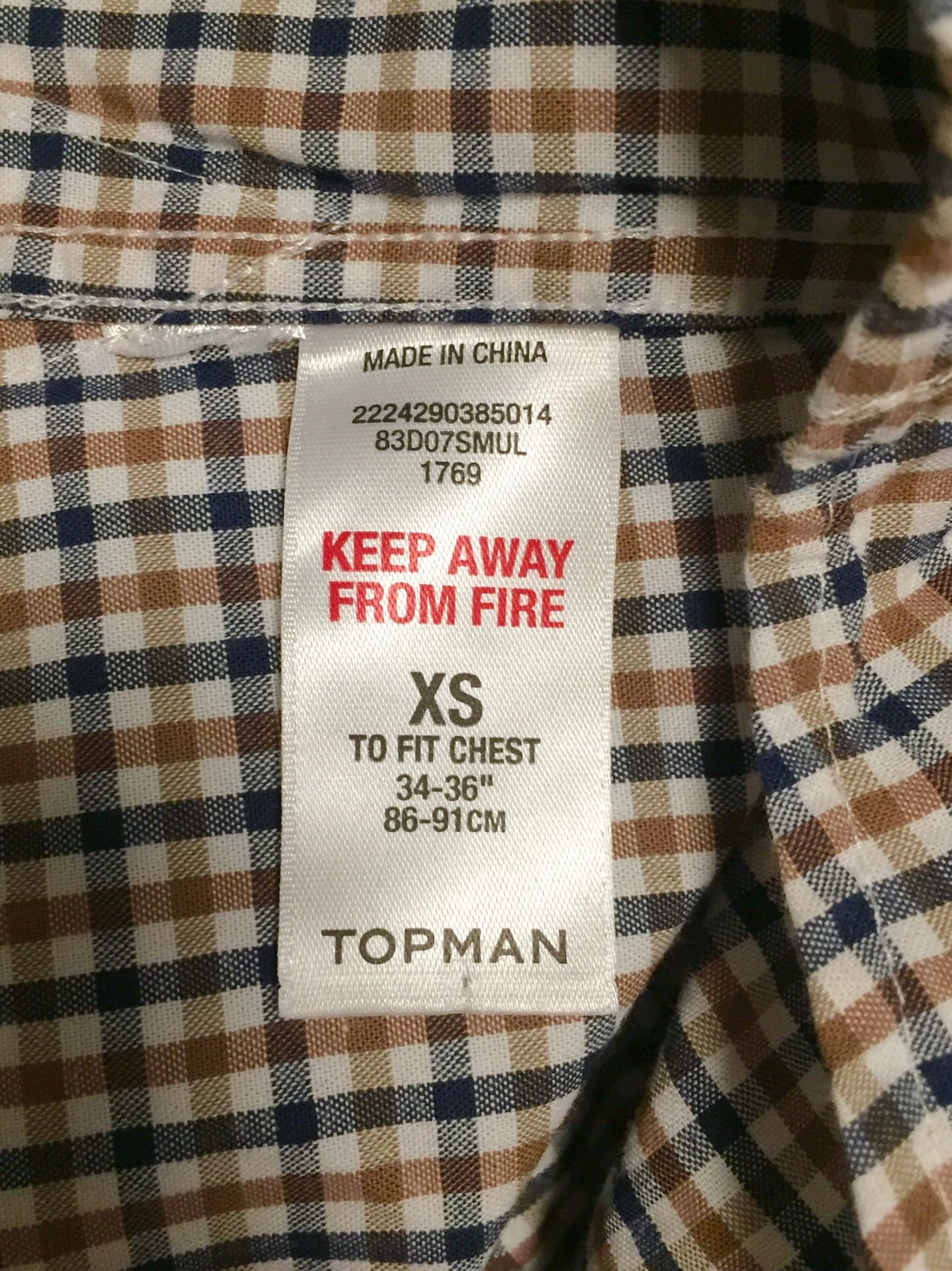 Topshop Topshop Topman British Plaid Shirt Size US XS / EU 42 / 0 - 8 Thumbnail