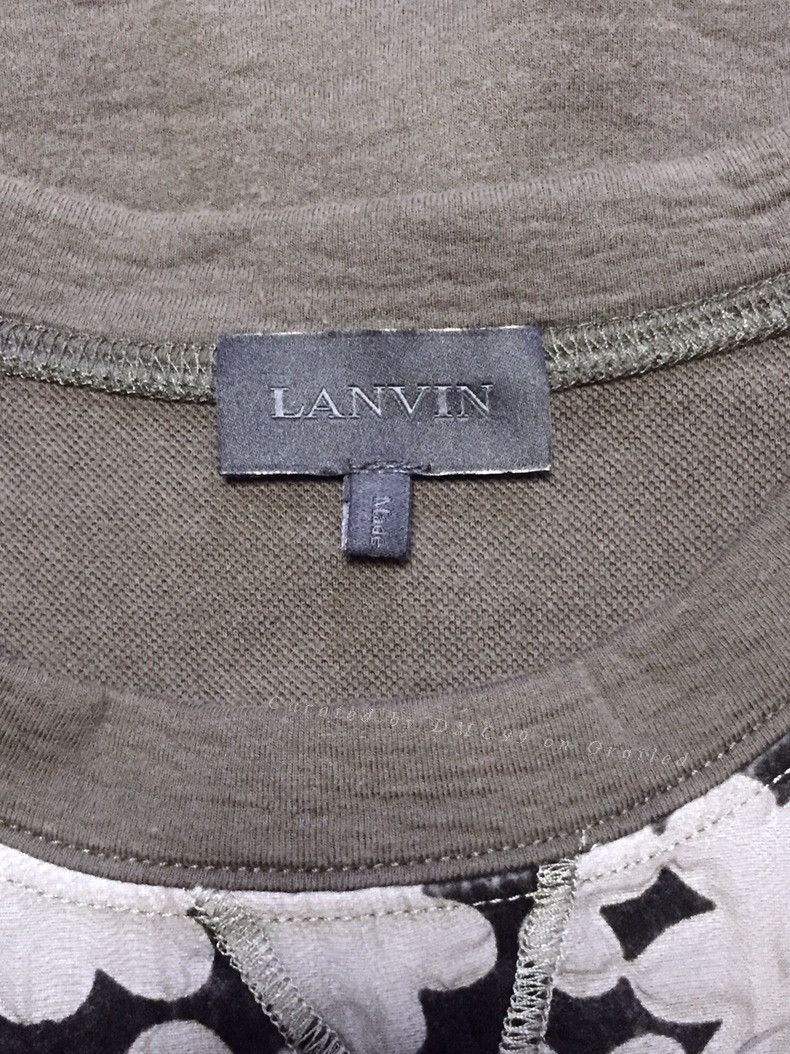 Lanvin LANVIN Runway Black Floral Sweatshirt Size US M / EU 48-50 / 2 - 2 Thumbnail