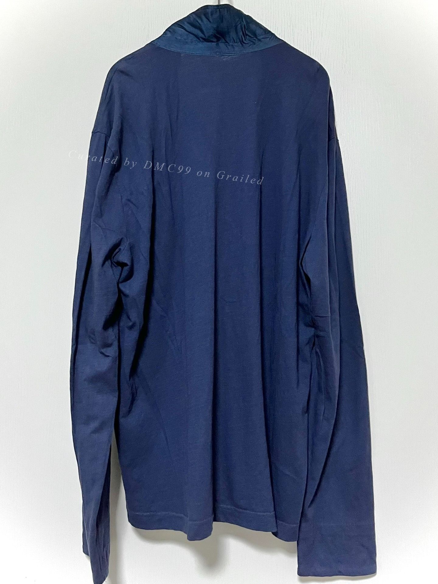 Armani Armani Oversized Deep V Henley Knit Shirt Size US XL / EU 56 / 4 - 4 Thumbnail