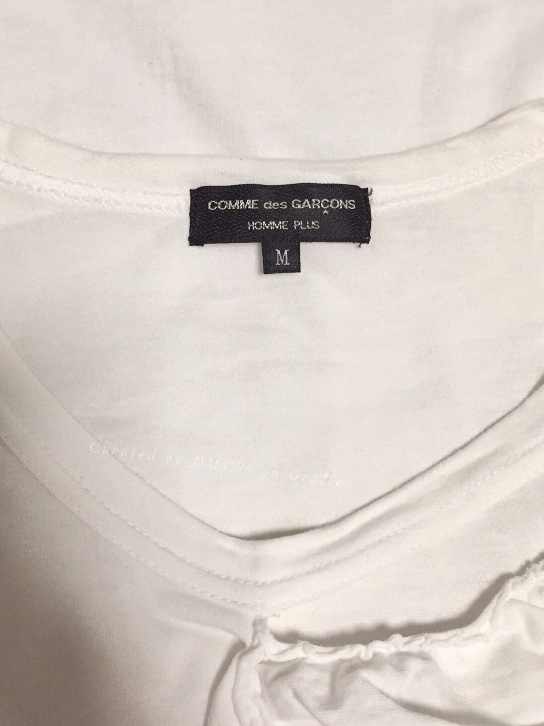 Comme des Garcons Comme des Garcons Plus Cotton Open Neck T-Shirt Size US M / EU 48-50 / 2 - 2 Thumbnail