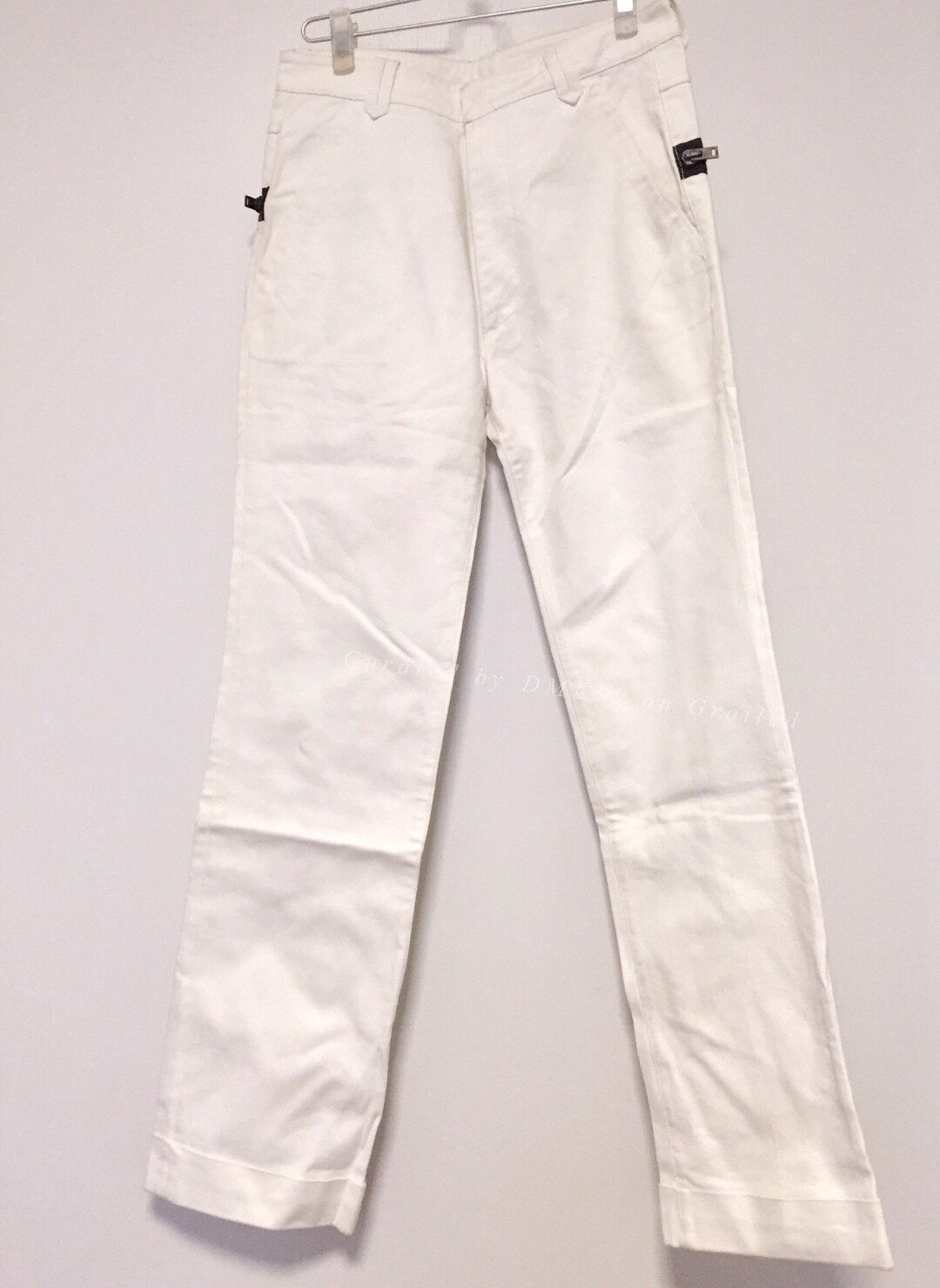 Raf Simons Raf Simons Snake Totem White Denim Wide-Leg Pants Size US 30 / EU 46 - 3 Thumbnail