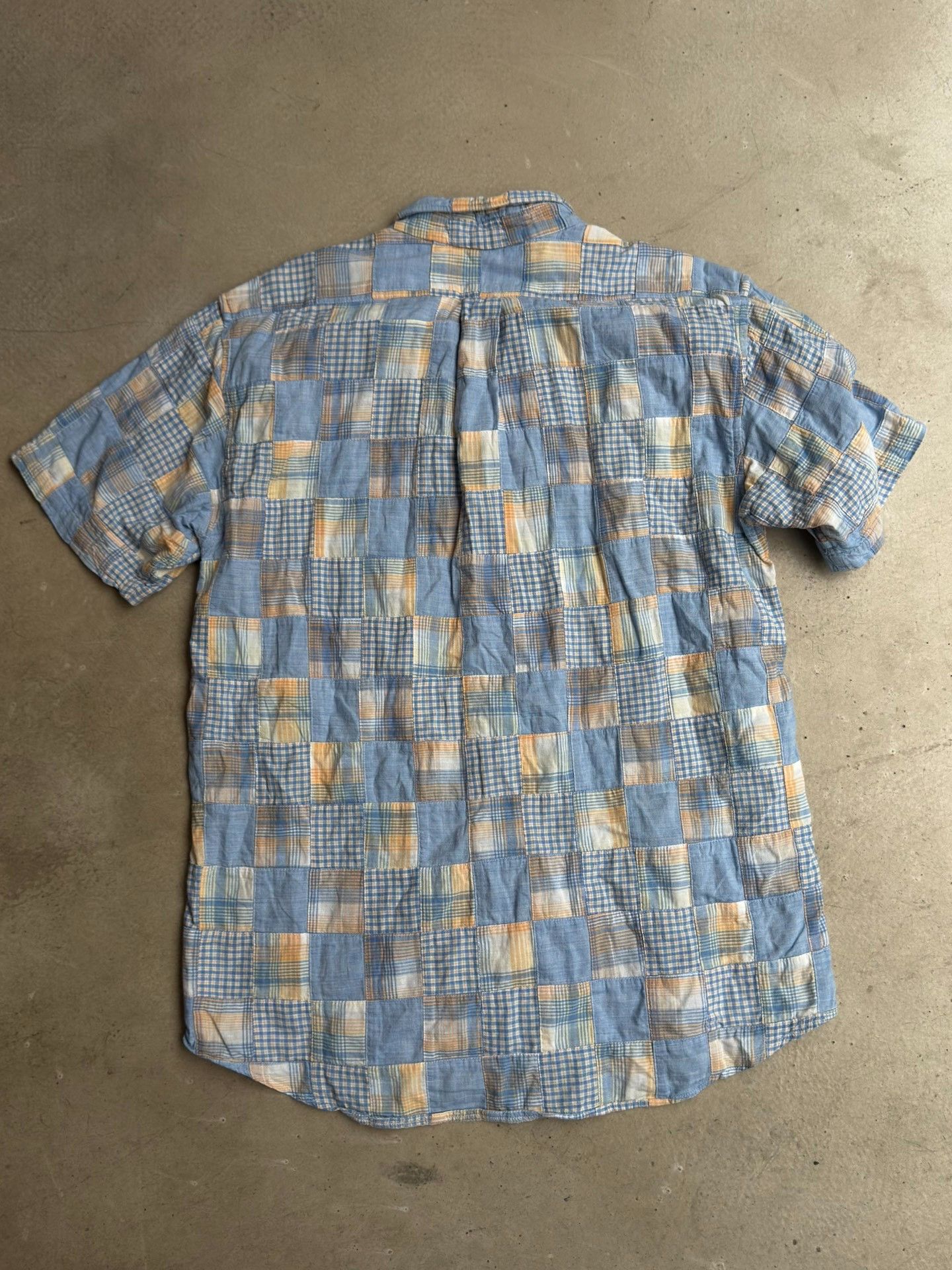 Vintage Vintage Chaps Ralph Lauren Patchwork Shirt Size US L / EU 52-54 / 3 - 2 Thumbnail