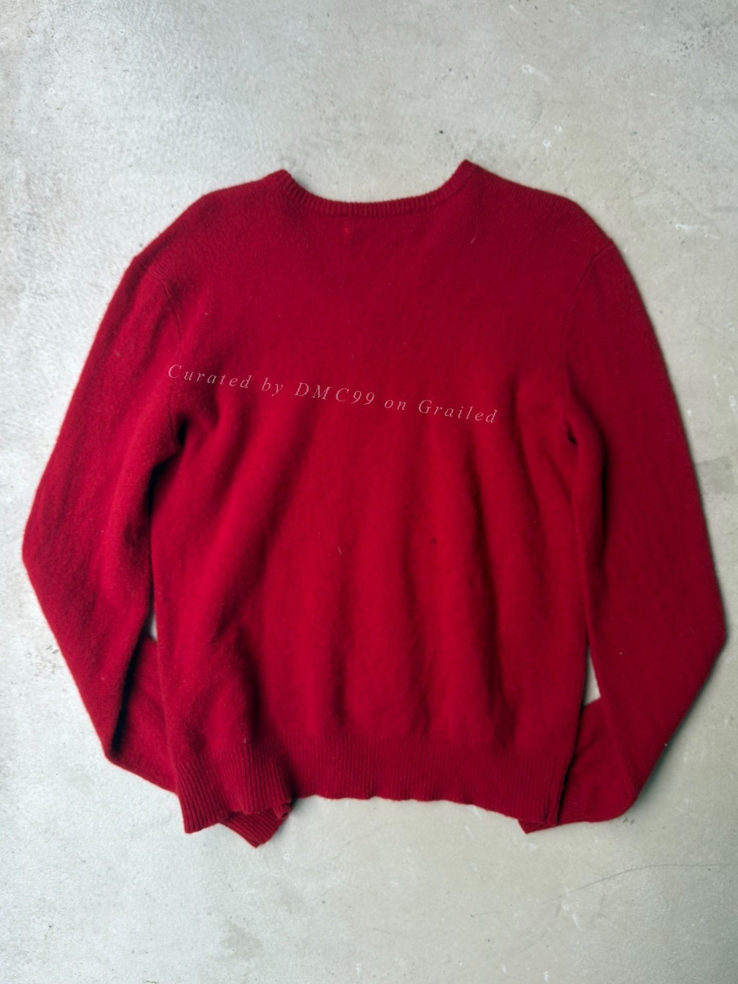 Vintage Vintage Ralph Lauren Red V-Neck Sweater M Size M / US 6-8 / IT 42-44 - 2 Thumbnail