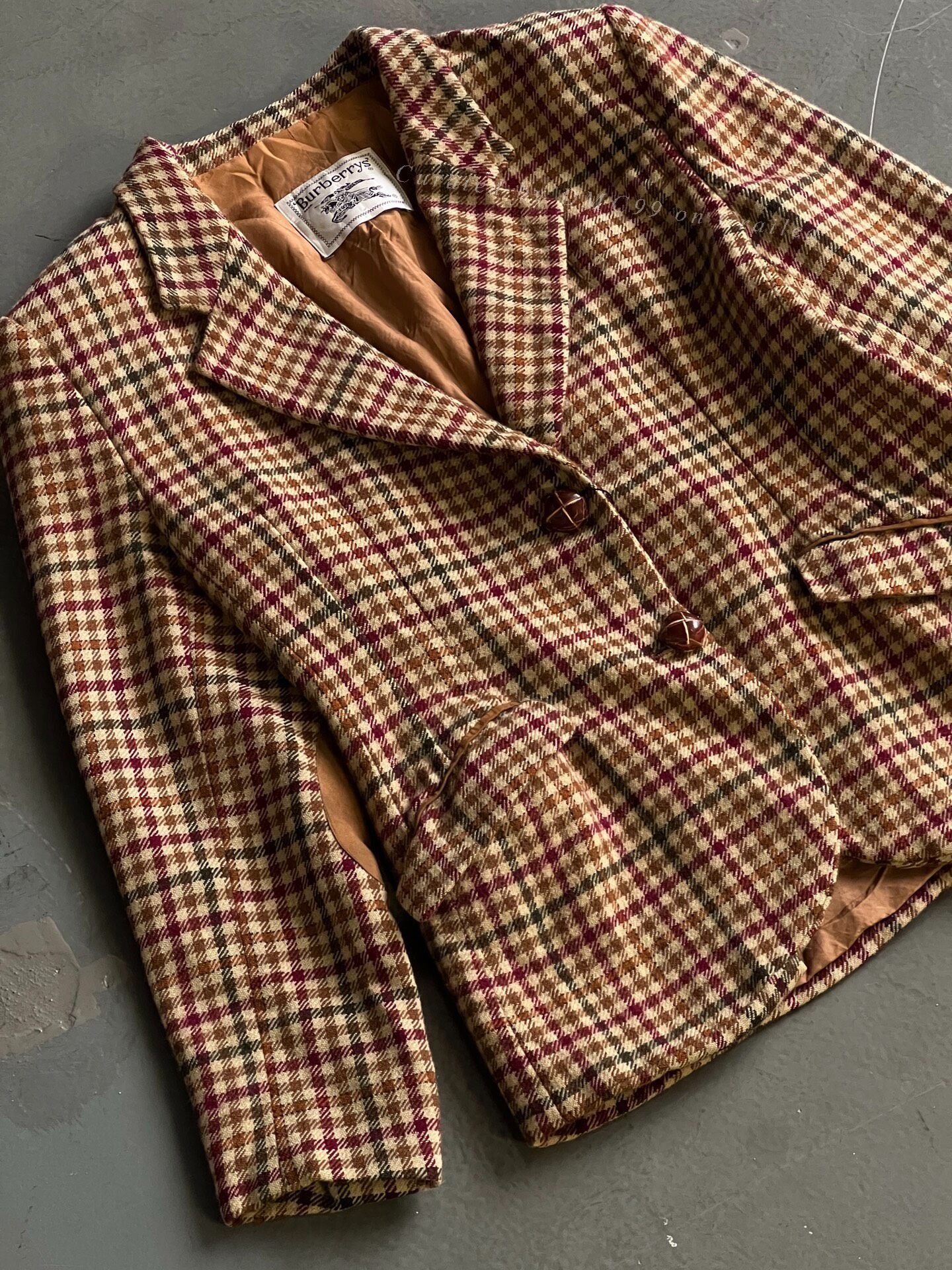 Vintage Vintage Burberry Plaid Blazer Size US M / EU 48-50 / 2 - 5 Thumbnail