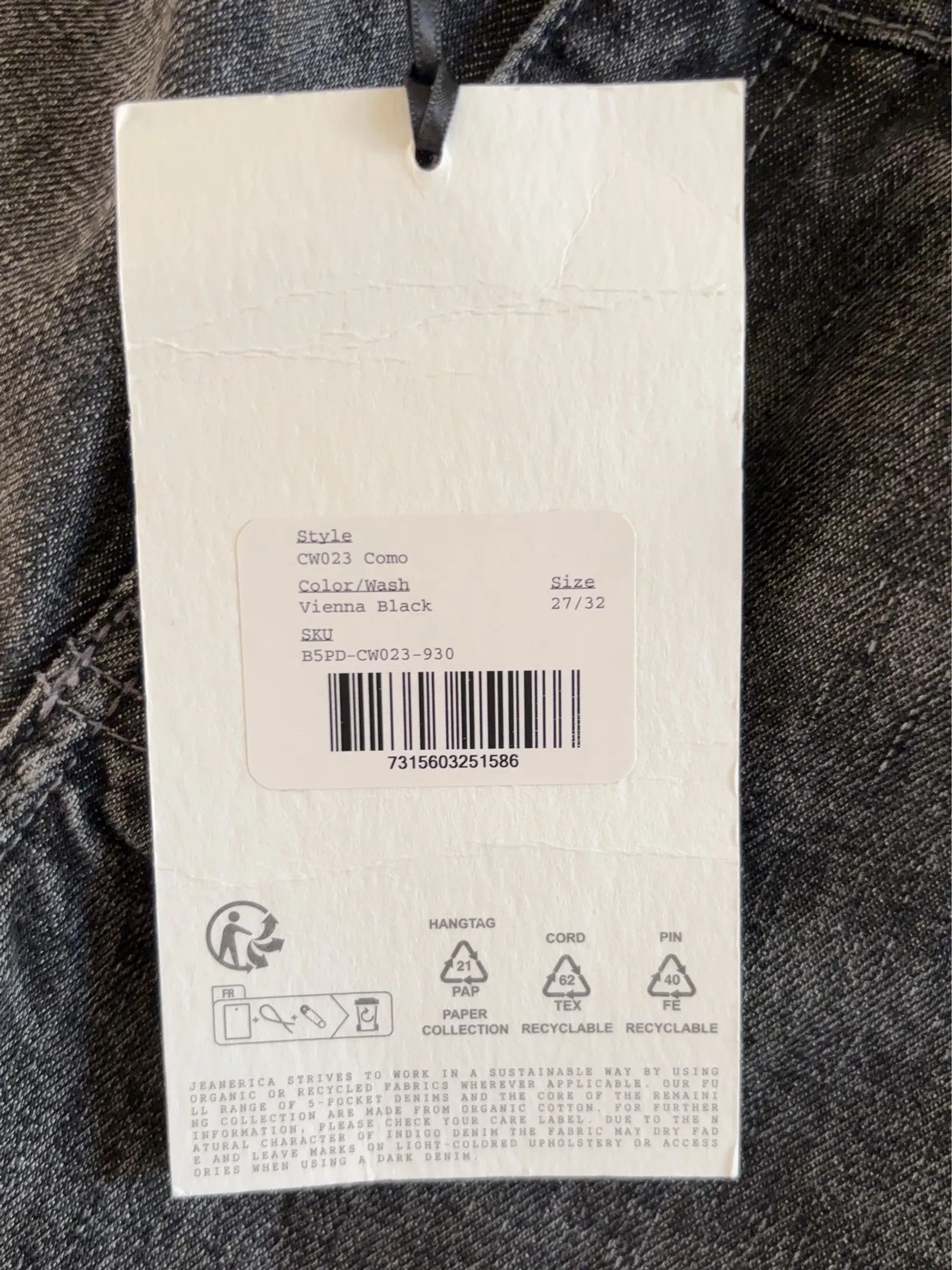 JEANERICA JEANERICA Como Jeans Size 27" / US 4 / IT 40 - 5 Thumbnail