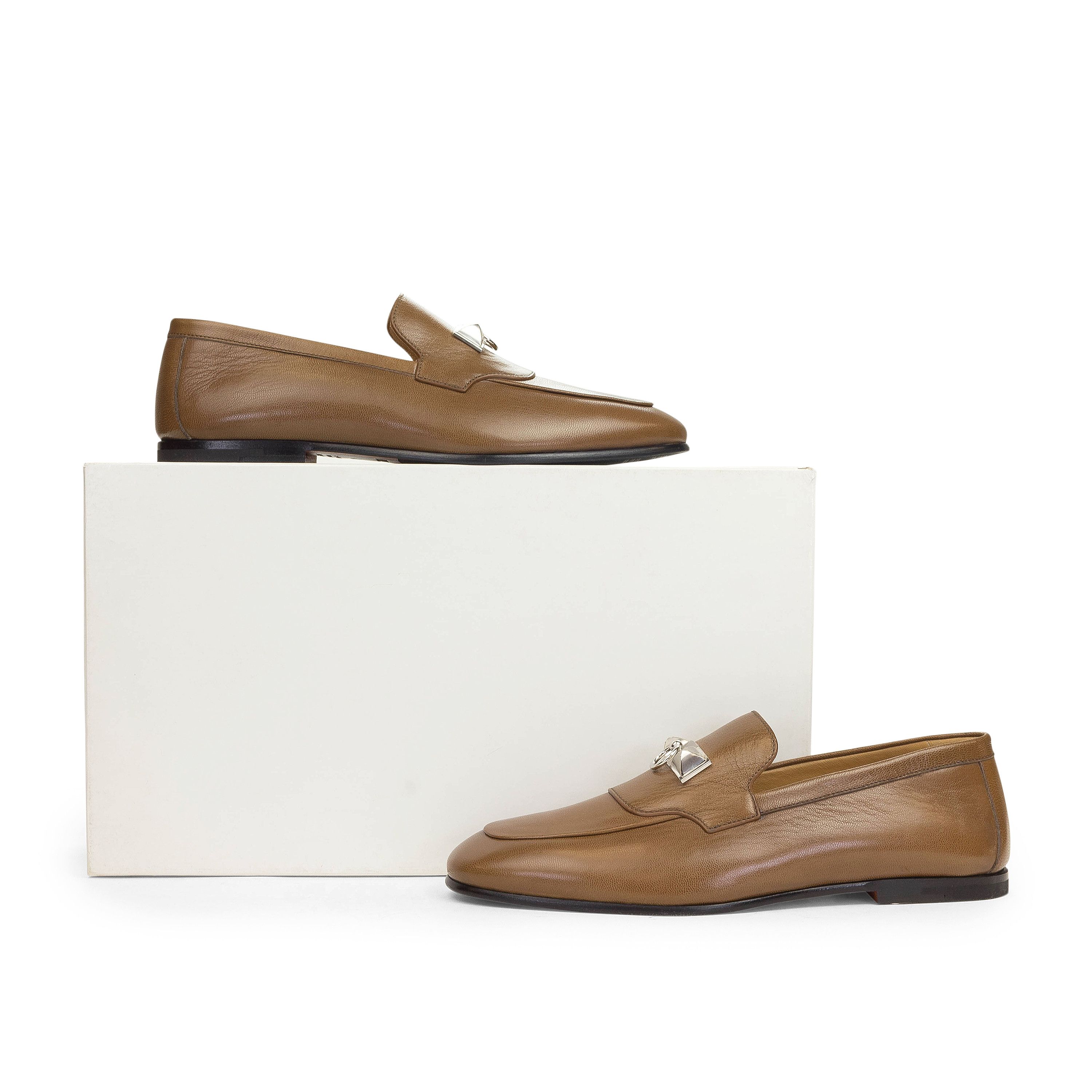 Hermes Blaise Loafer Natural Safari 7/40 Size US 7 / EU 40 - 8 Thumbnail