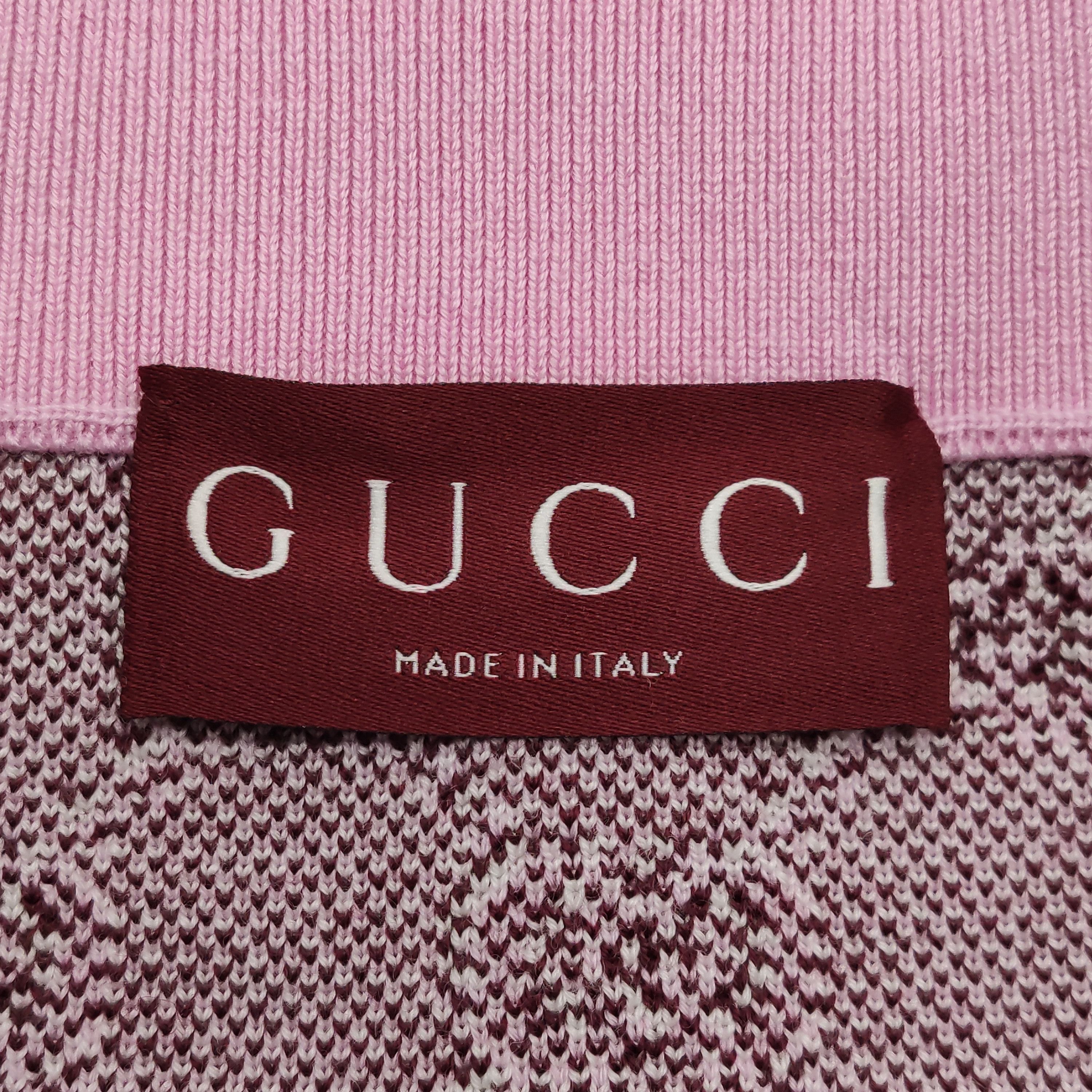 Gucci Gucci GG Monogram Knit Mini Skirt XS Size 26" / US 2 / IT 38 - 4 Thumbnail