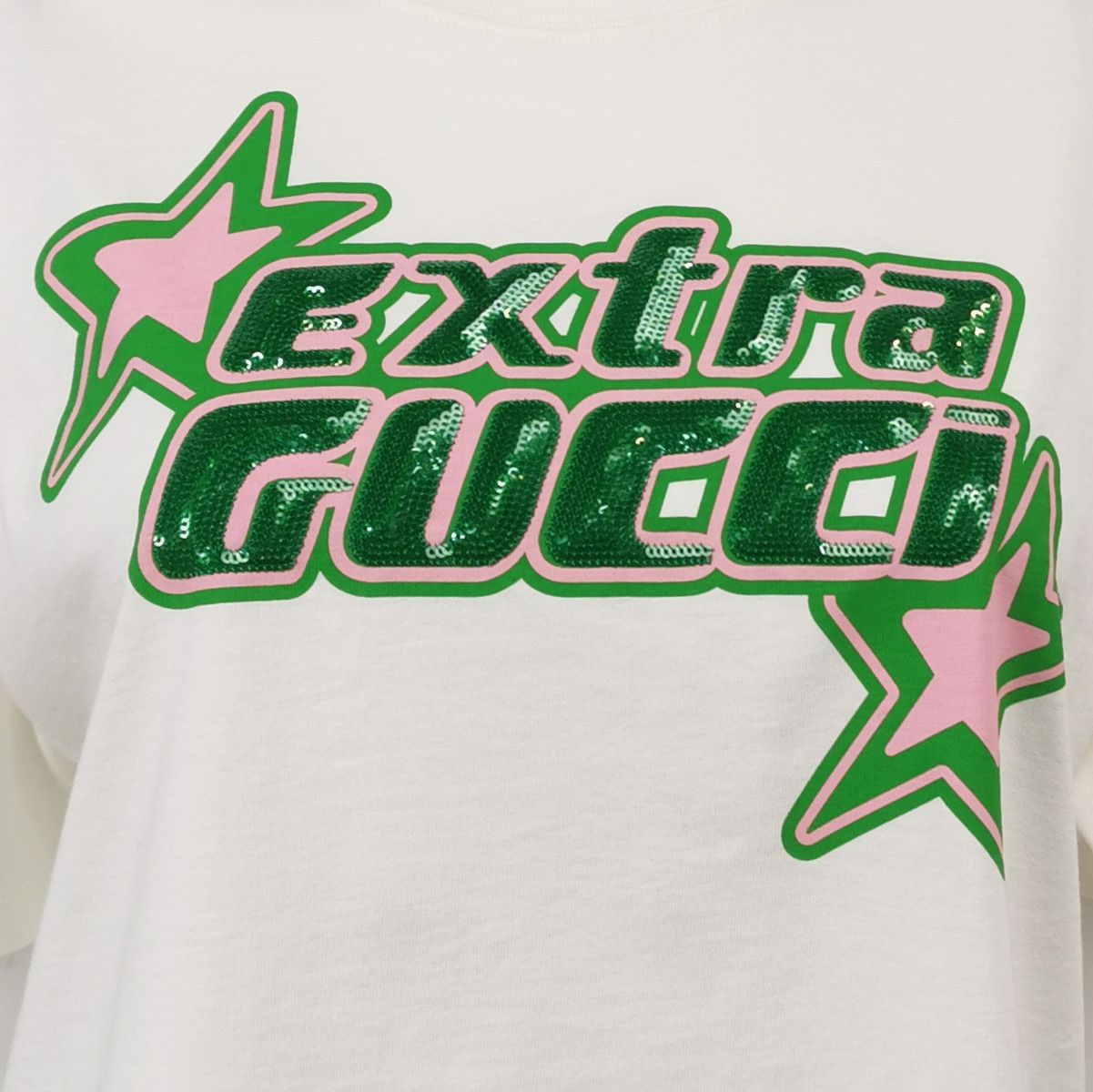 Gucci Gucci Extra Gucci Logo Sequin T-Shirt Size XS Size XS / US 0-2 / IT 36-38 - 3 Thumbnail