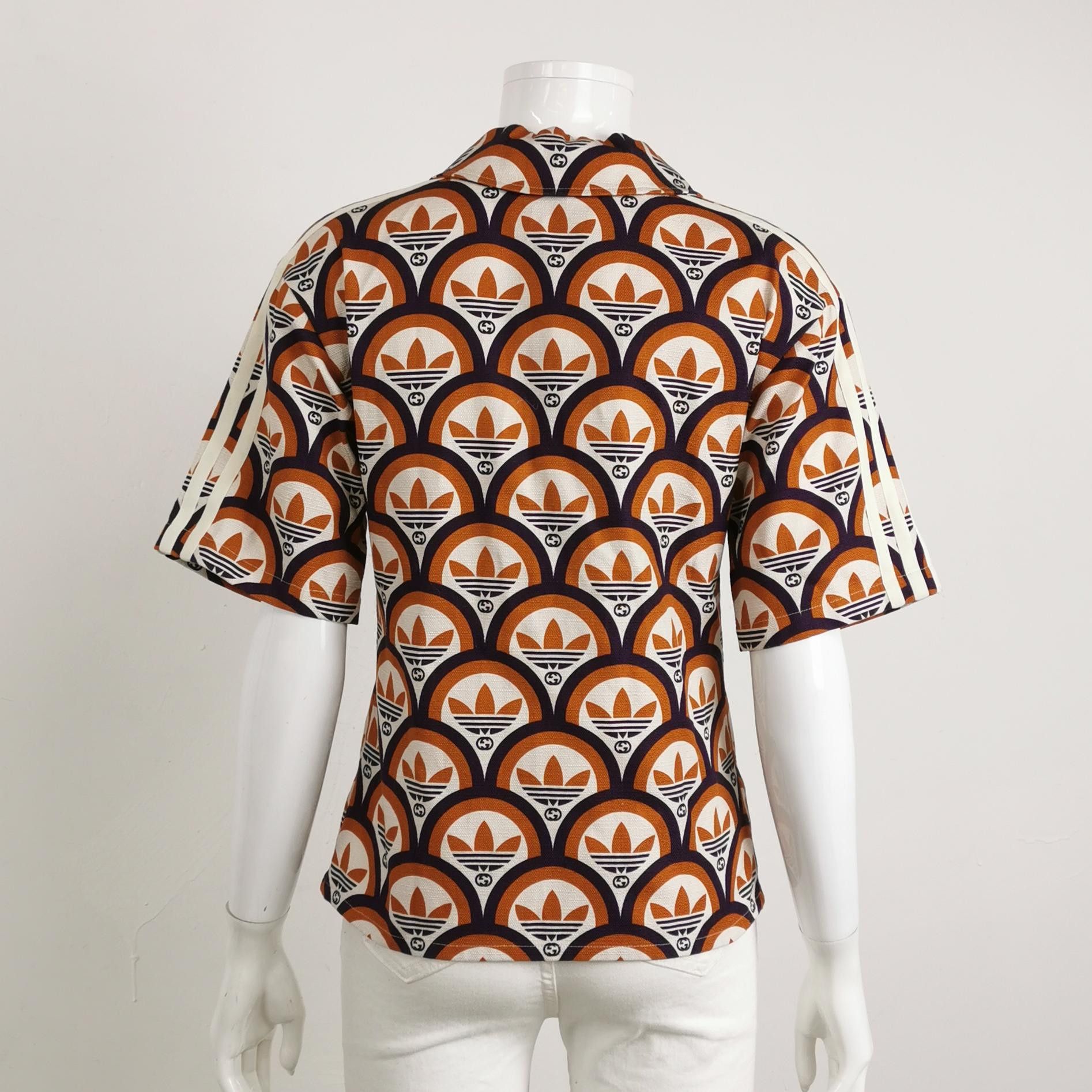 Gucci Gucci x adidas Geometric Print Button Up Shirt Size 38 Size XS / US 0-2 / IT 36-38 - 2 Thumbnail