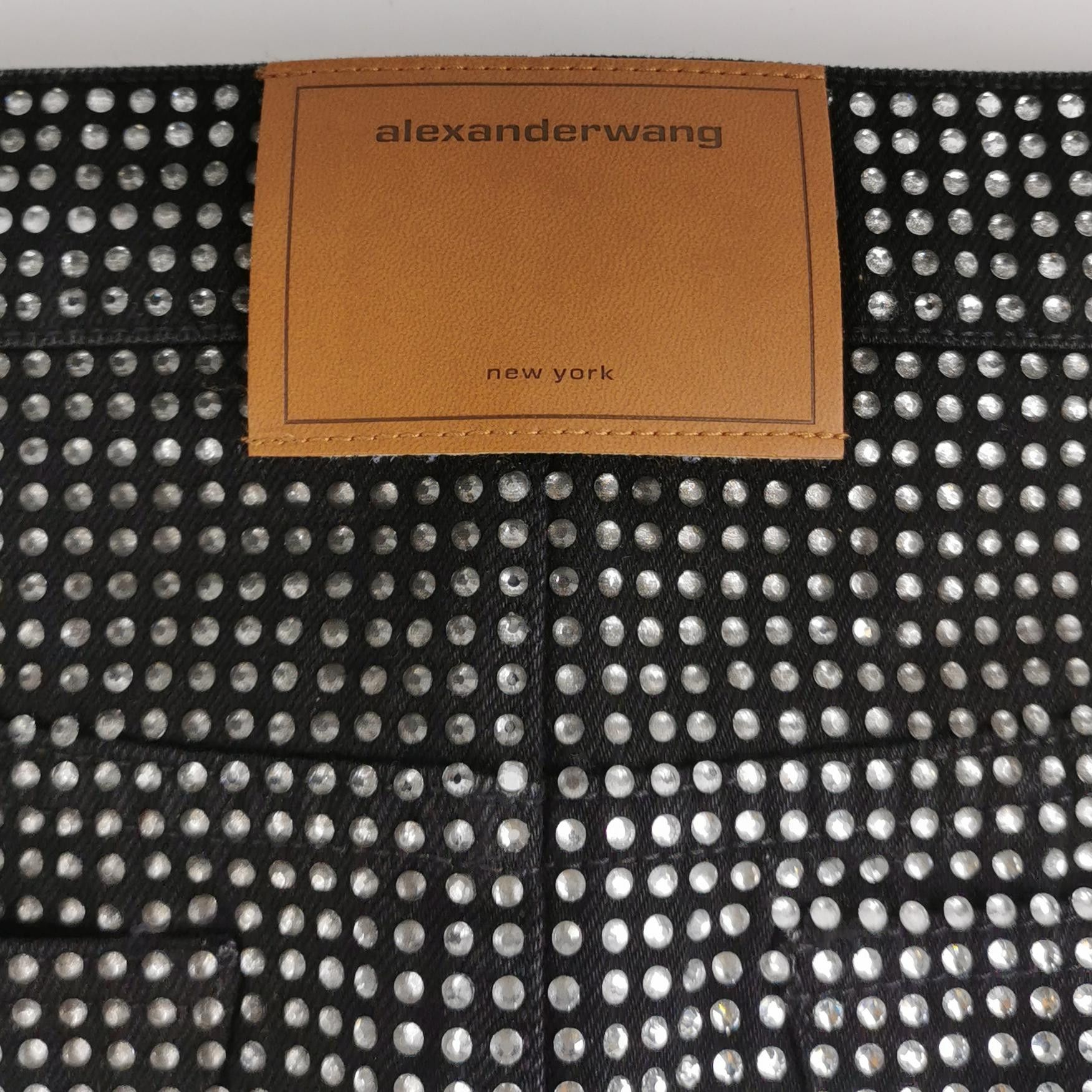 Alexander Wang Alexander Wang Rhinestone Mini Skirt Size 27 Size 27" / US 4 / IT 40 - 3 Thumbnail