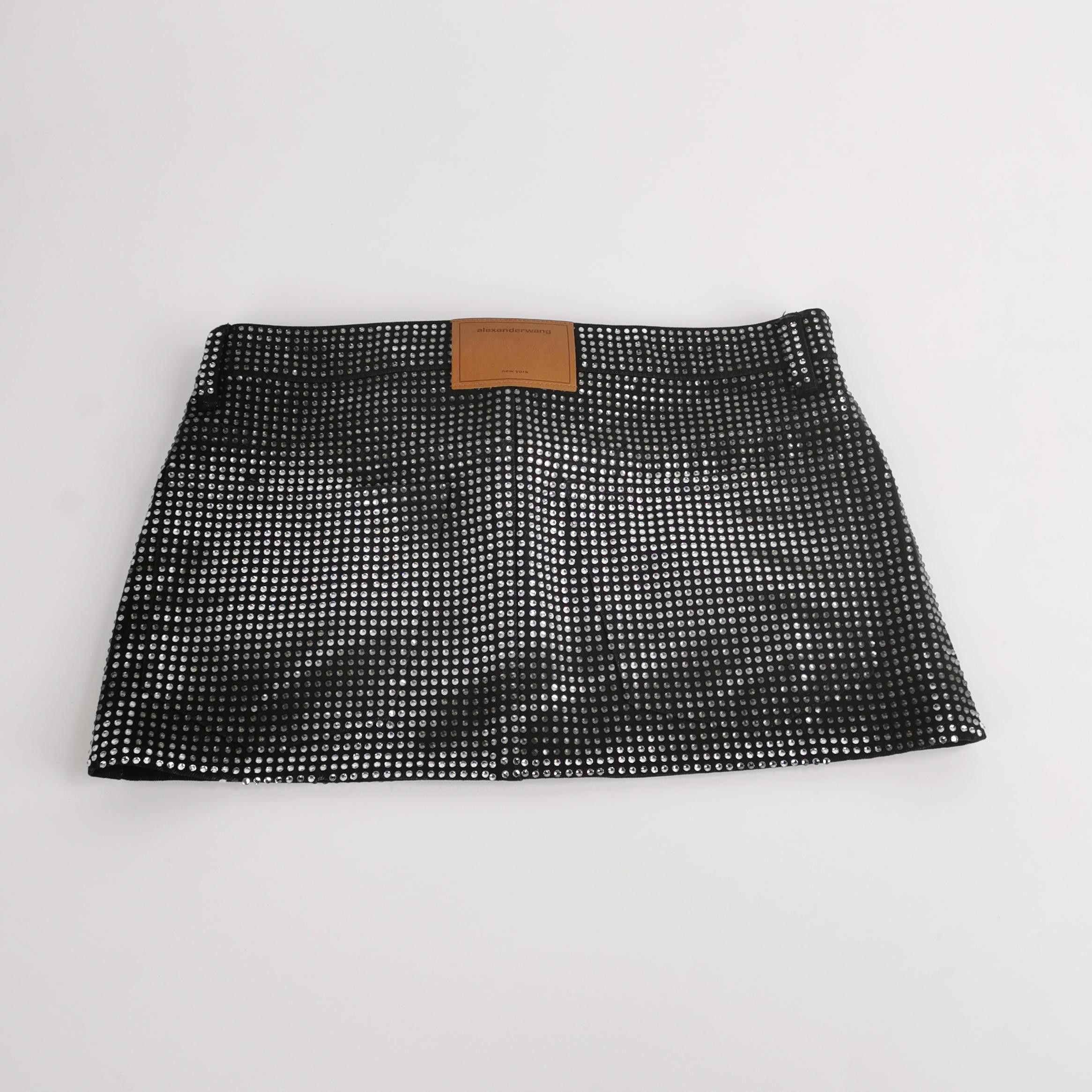 Alexander Wang Alexander Wang Rhinestone Mini Skirt Size 27 Size 27" / US 4 / IT 40 - 2 Thumbnail