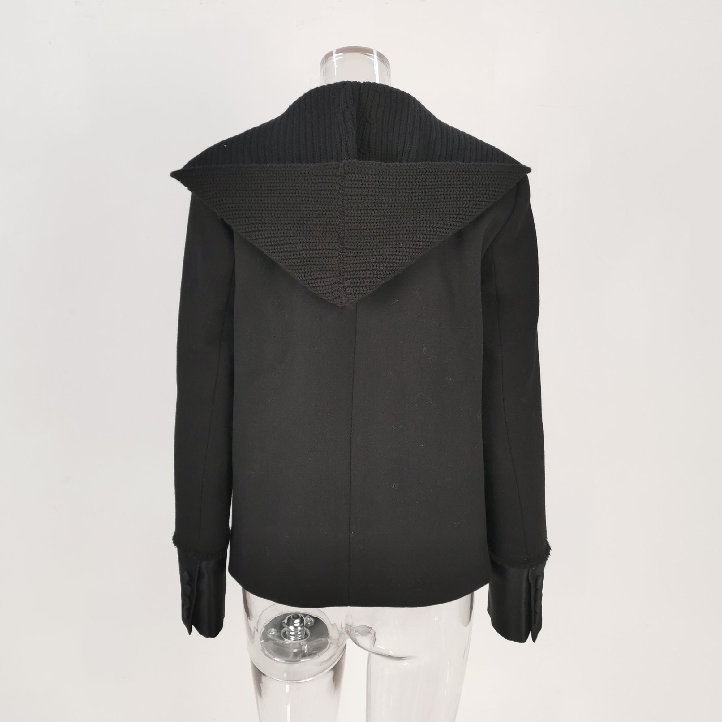 Alexander Wang Alexander Wang Wool Blend Hooded Jacket Size 4 Size S / US 4 / IT 40 - 3 Thumbnail