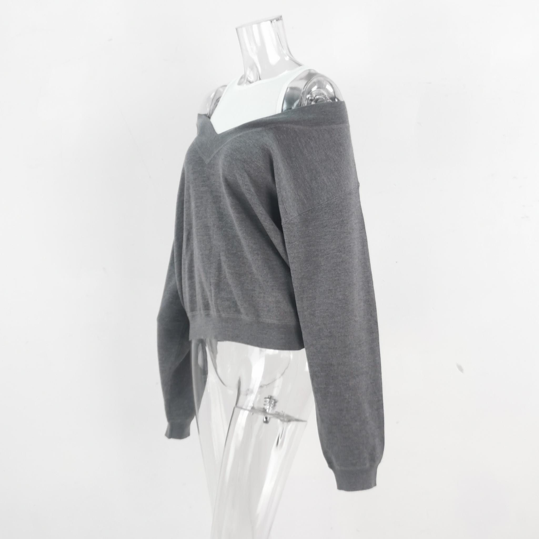 Alexander Wang Alexander Wang Gray Layered Sweater Size L Size L / US 10 / IT 46 - 2 Thumbnail