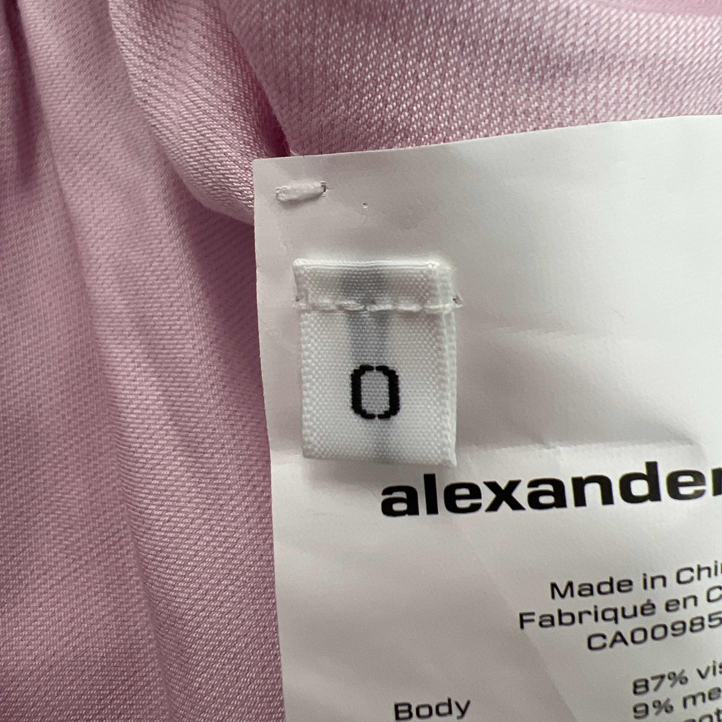 Alexander Wang Alexander Wang Pink Shirt Dress Size 0 Size XS / US 0-2 / IT 36-38 - 6 Thumbnail