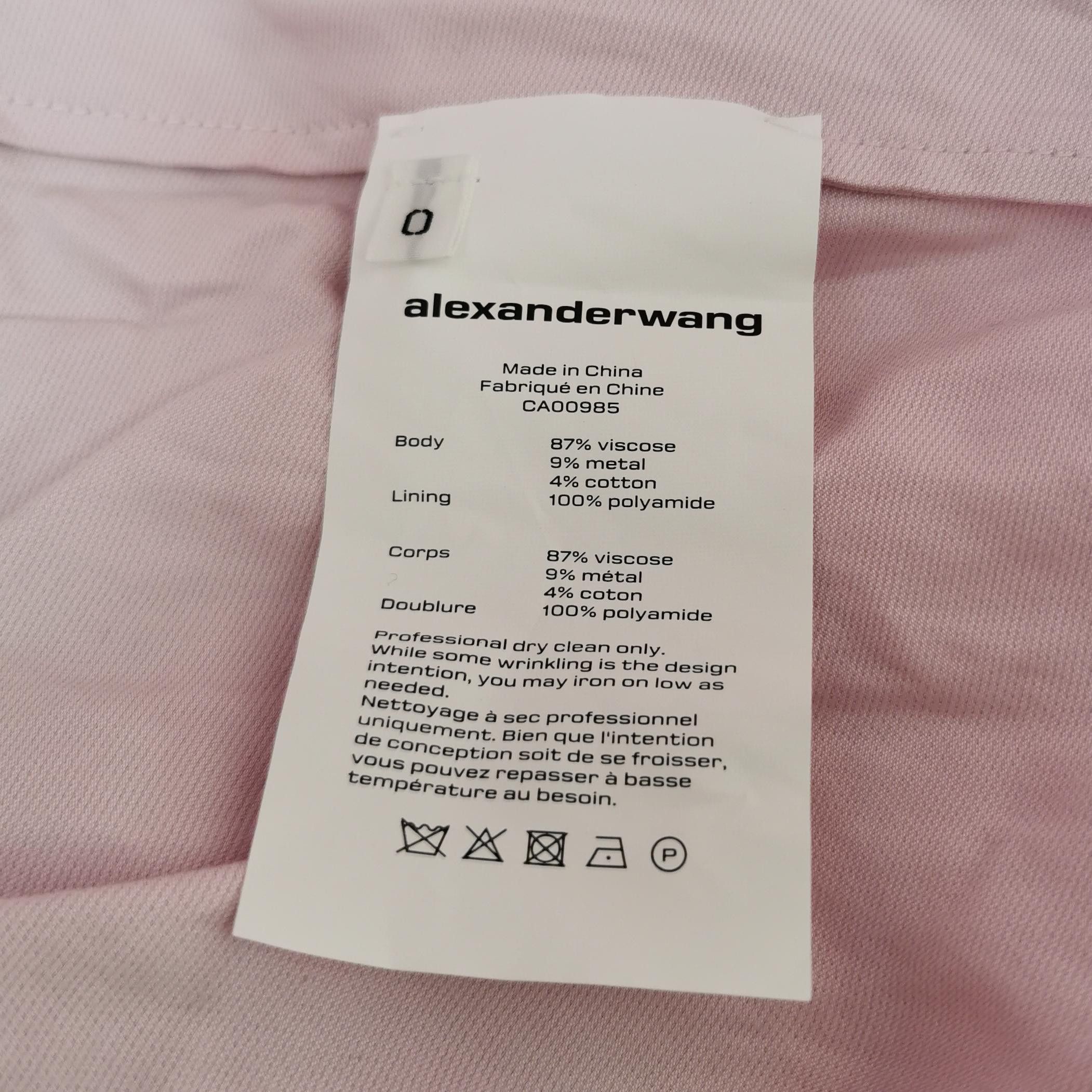 Alexander Wang Alexander Wang Pink Shirt Dress Size 0 Size XS / US 0-2 / IT 36-38 - 4 Thumbnail