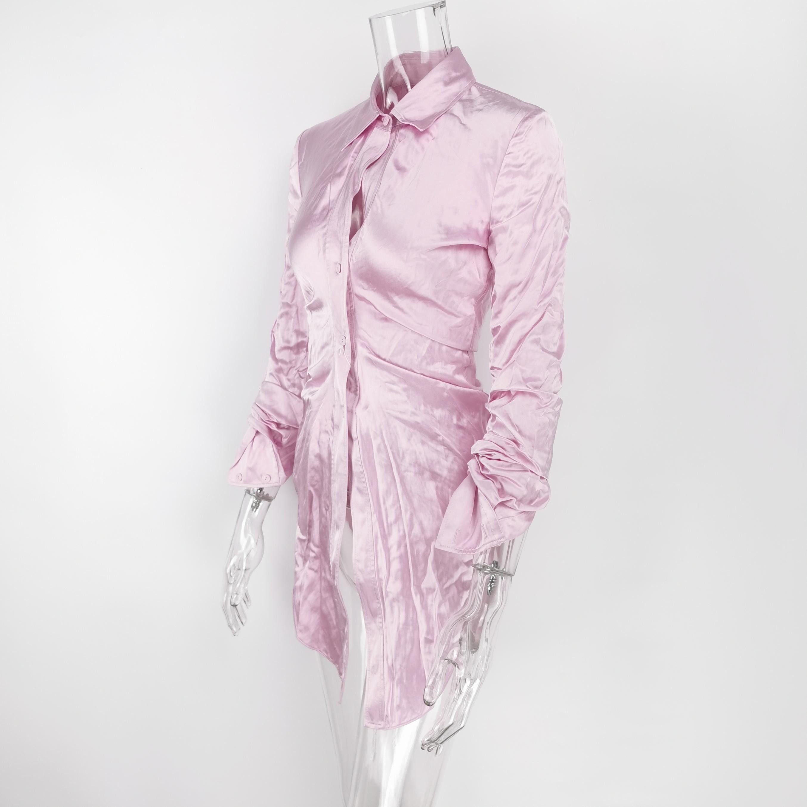 Alexander Wang Alexander Wang Pink Shirt Dress Size 0 Size XS / US 0-2 / IT 36-38 - 2 Thumbnail