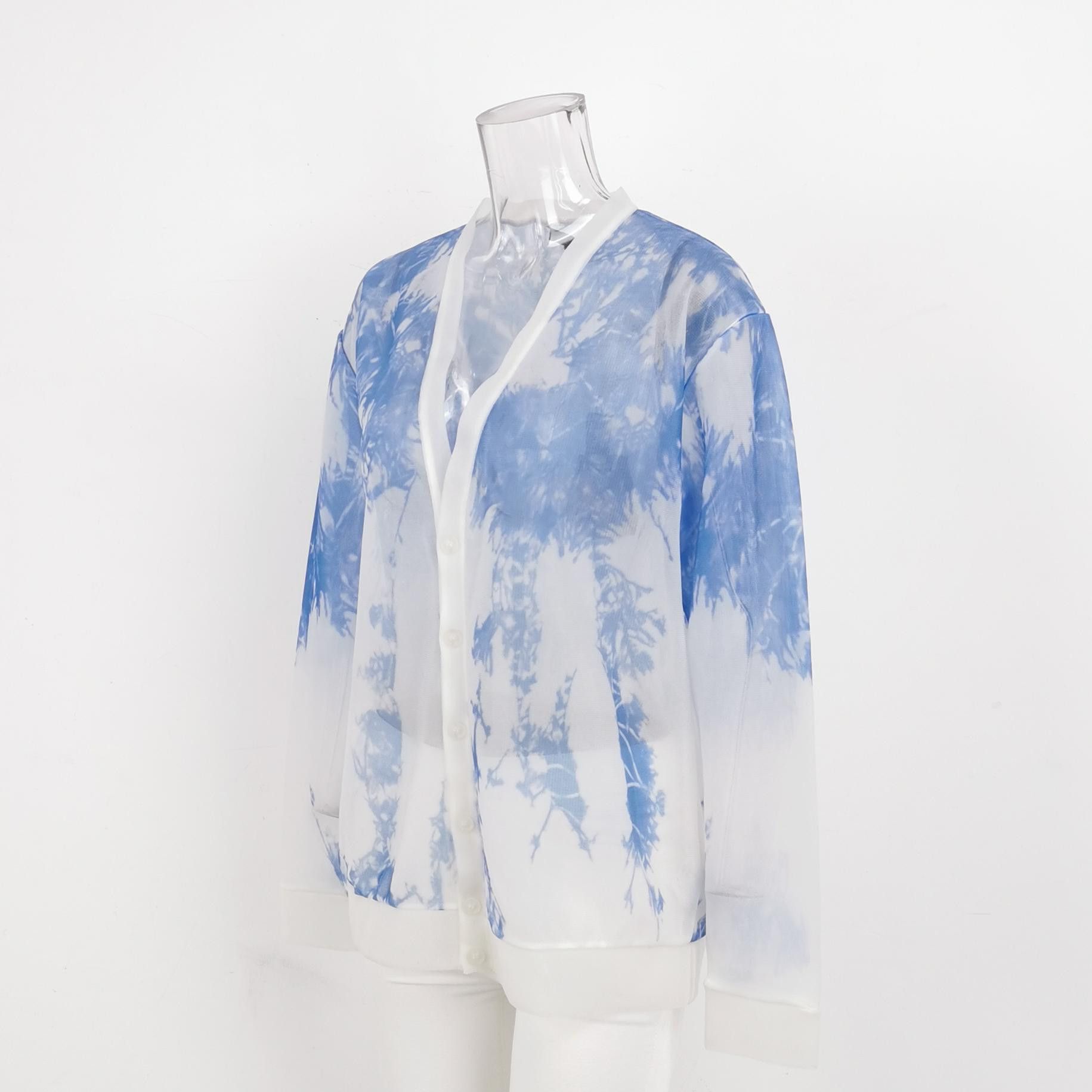 Alexander Wang Alexander Wang Tie-Dye V-Neck Cardigan Size S Size US S / EU 44-46 / 1 - 2 Thumbnail