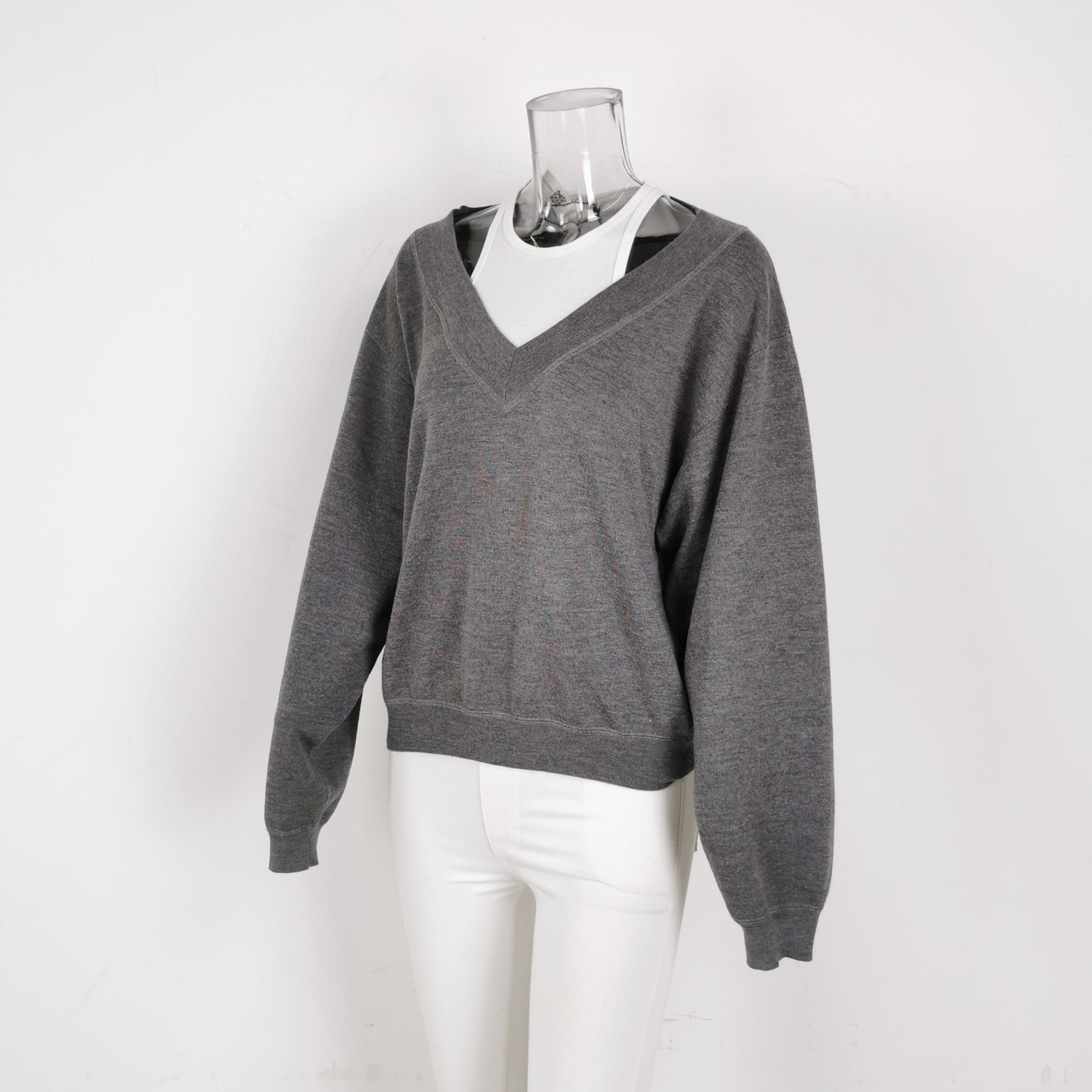 Alexander Wang Alexander Wang Bi-Layer V-Neck Sweater Size S Size S / US 4 / IT 40 - 2 Thumbnail