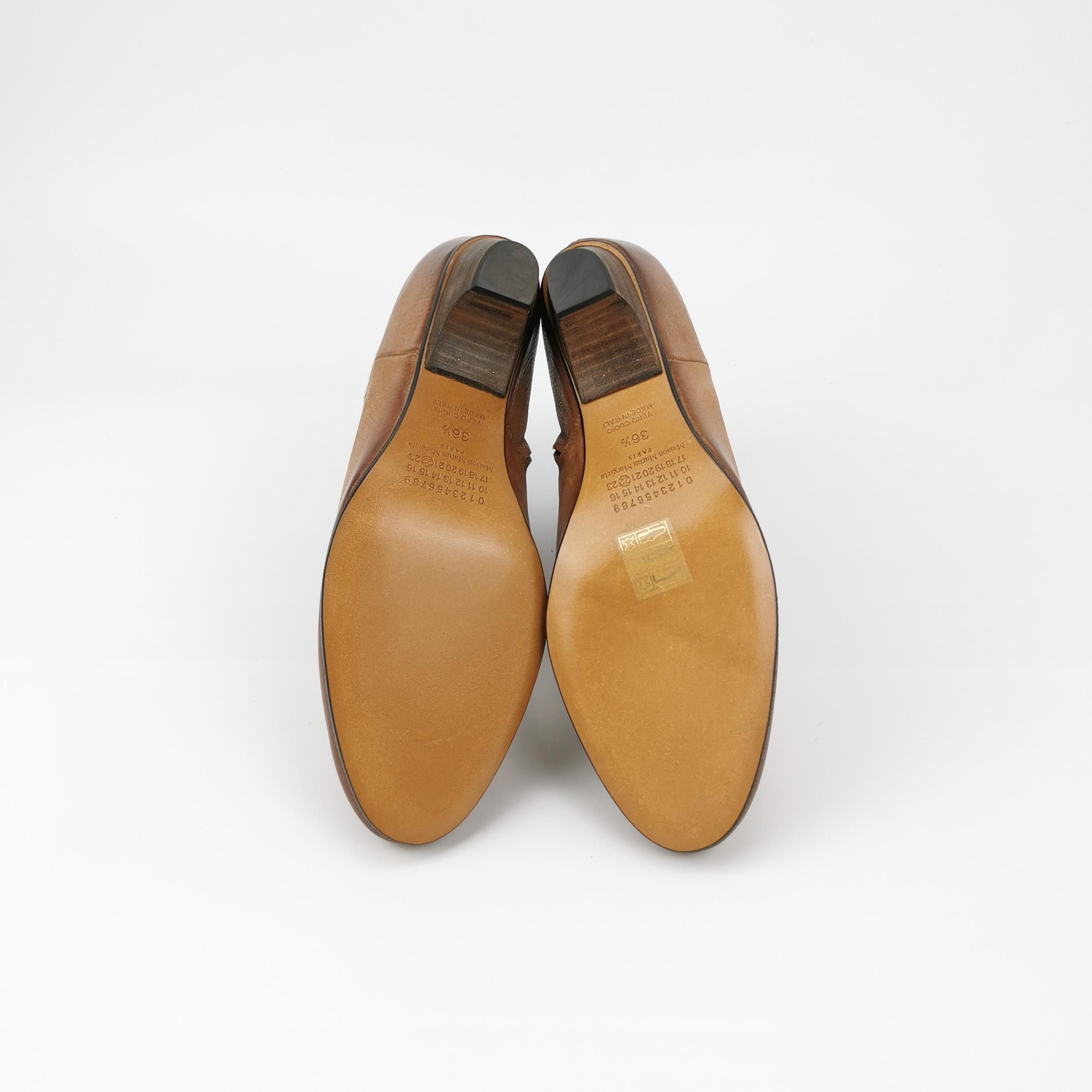 Maison Margiela Maison Margiela Brown Leather Ankle Boots Size 36.5 Size US 6.5 / IT 36.5 - 5 Thumbnail