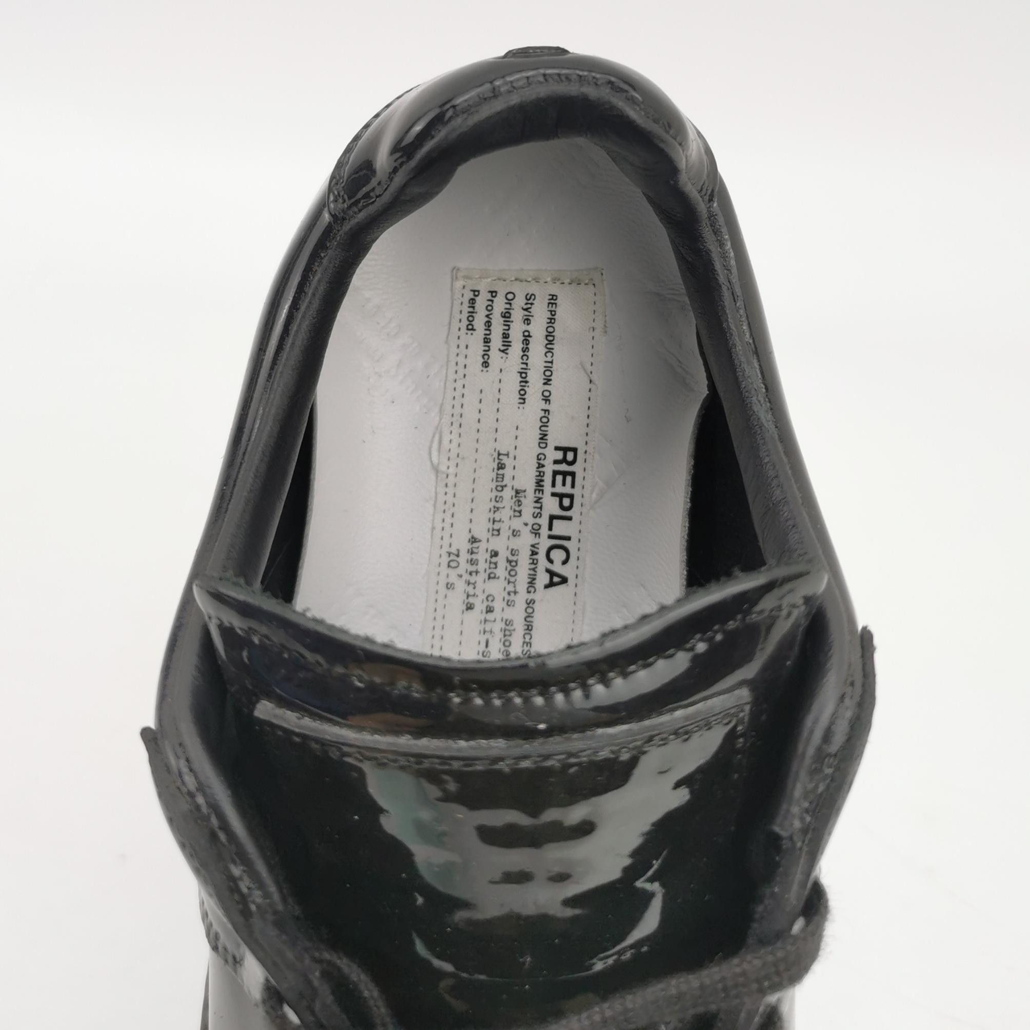 Maison Margiela Maison Margiela Black Patent Replica Sneakers Size 36 Size US 6 / IT 36 - 7 Thumbnail