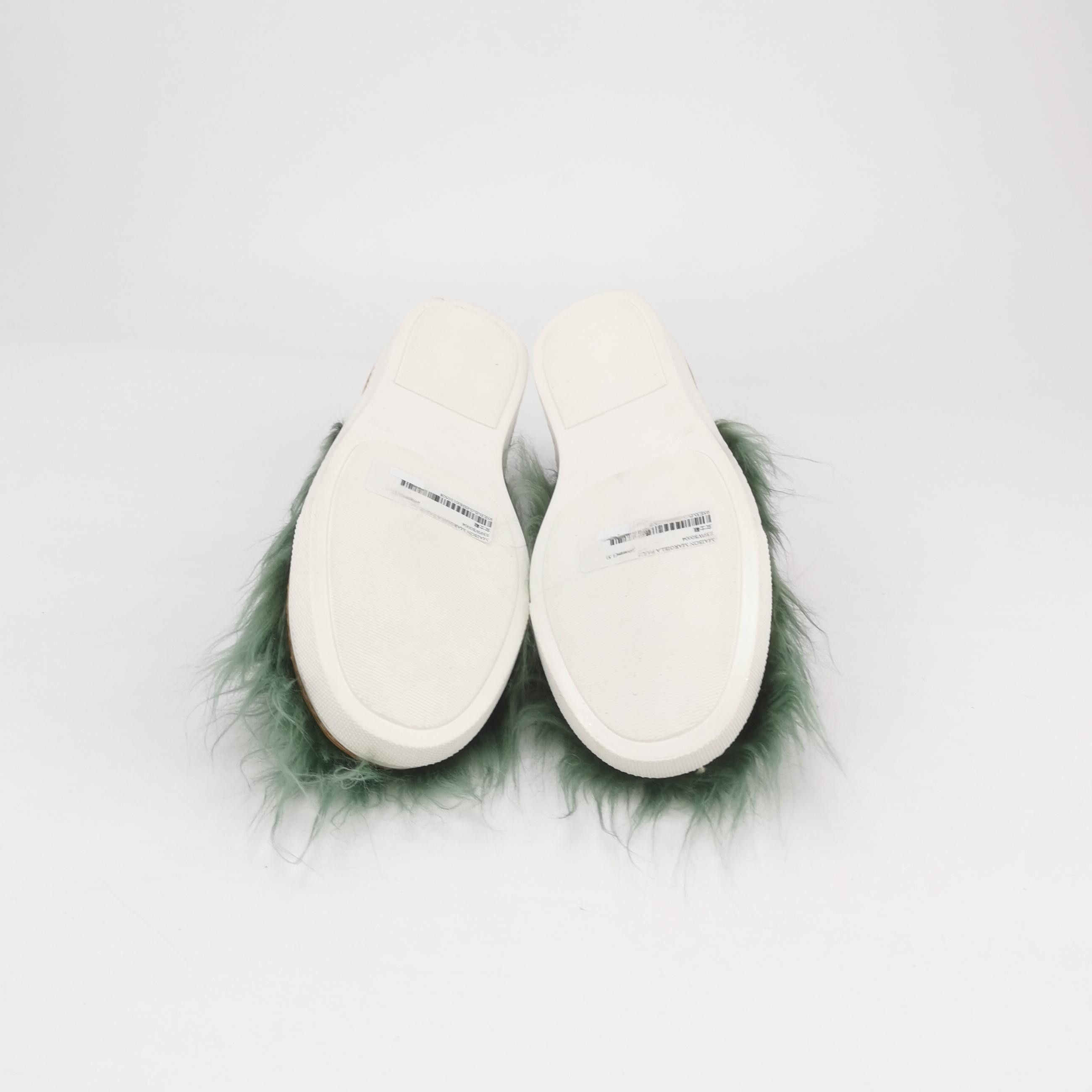 Maison Margiela Maison Margiela Glitter Fur Slip Ons Size 38 Size US 8 / IT 38 - 5 Thumbnail