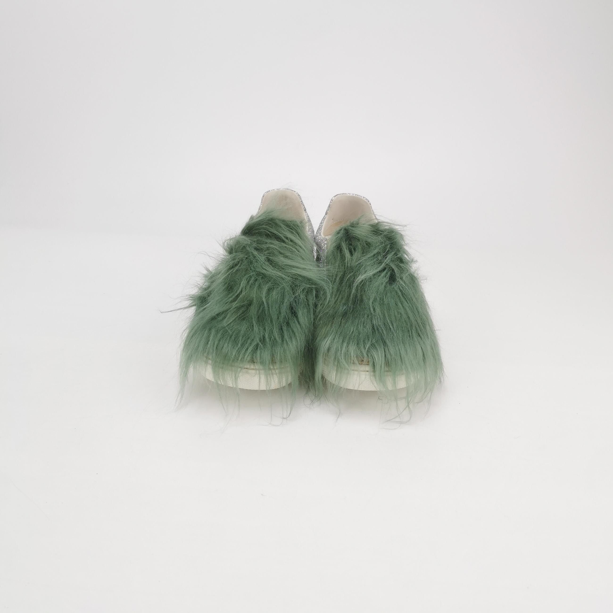Maison Margiela Maison Margiela Glitter Fur Slip Ons Size 38 Size US 8 / IT 38 - 3 Thumbnail