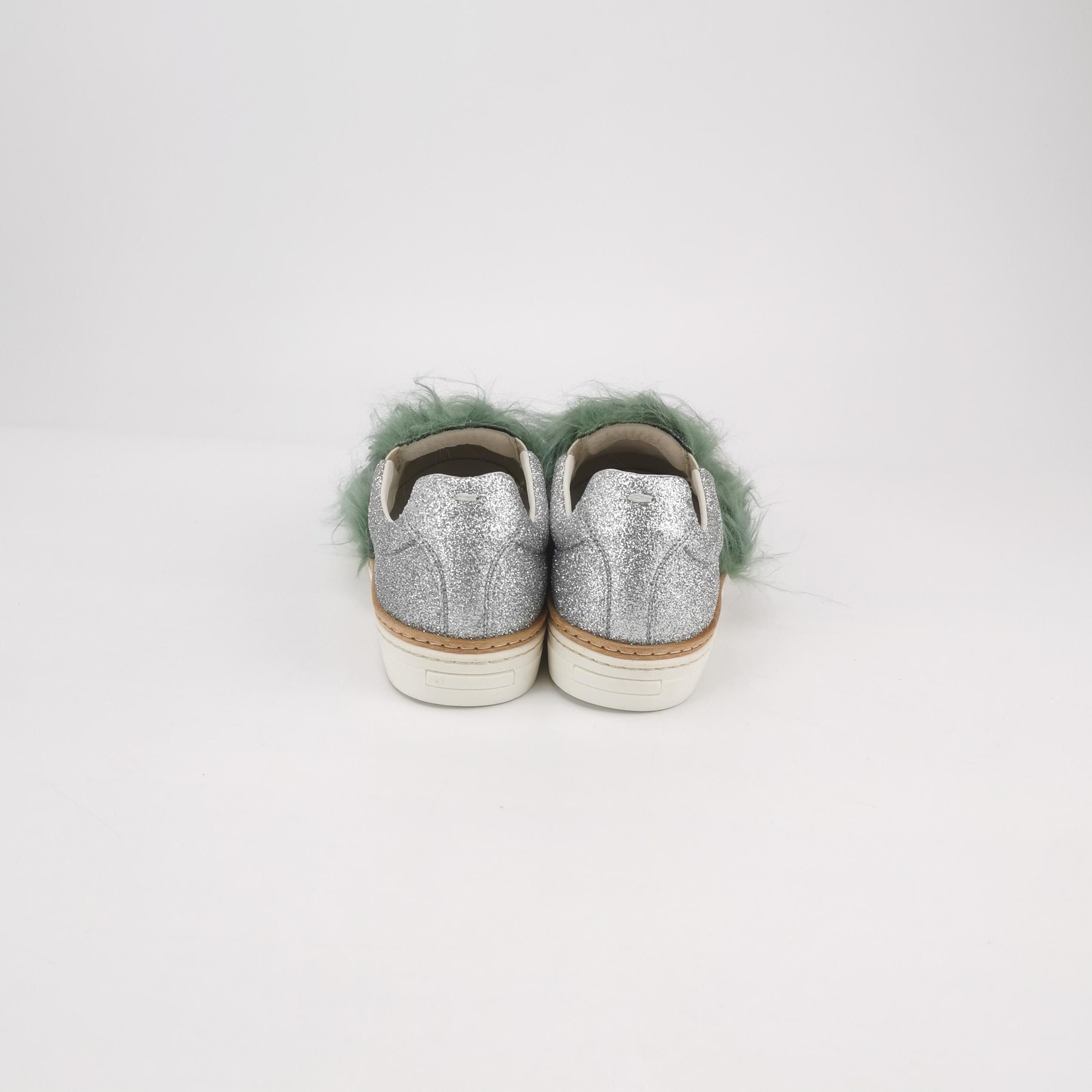 Maison Margiela Maison Margiela Glitter Fur Slip Ons Size 38 Size US 8 / IT 38 - 4 Thumbnail