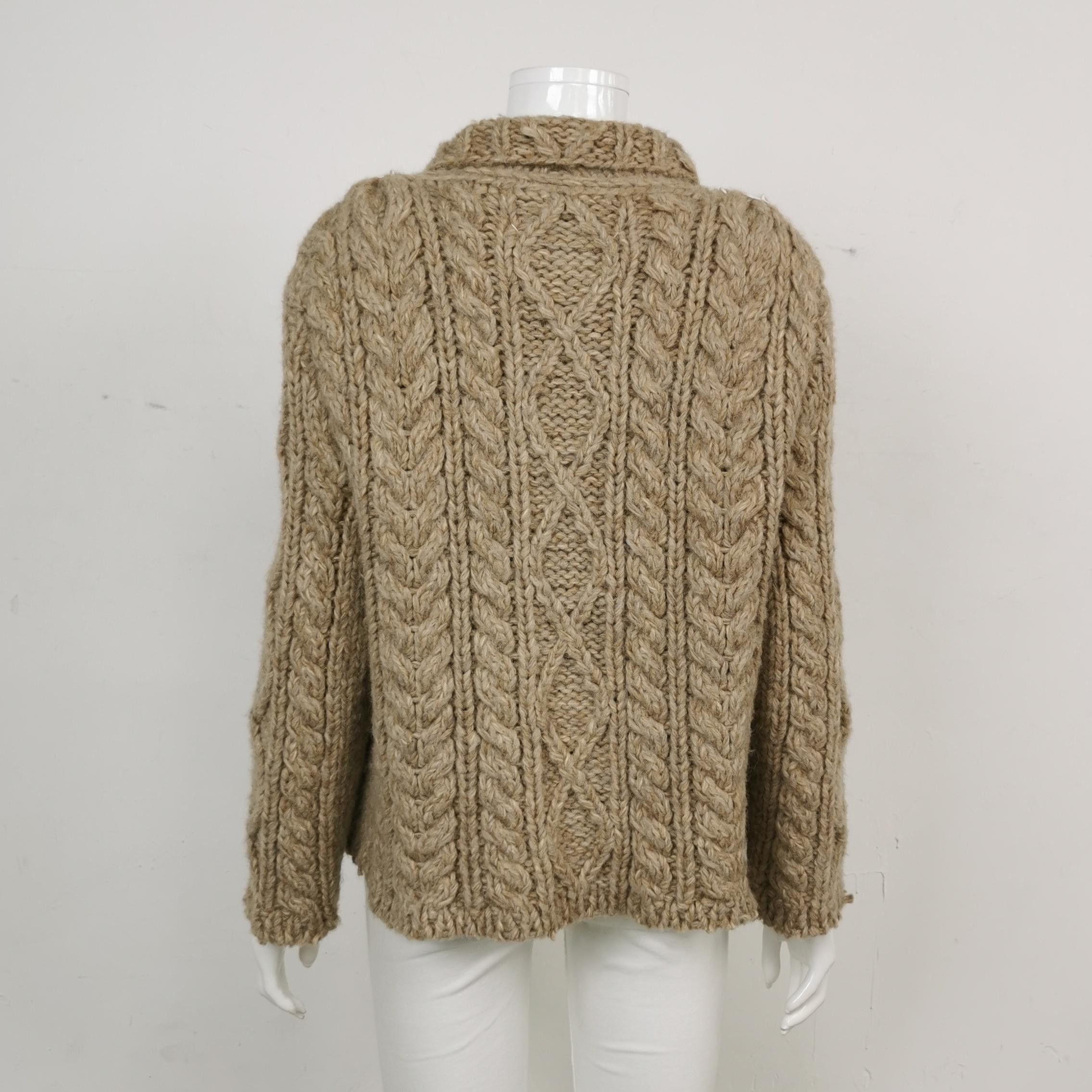 Maison Margiela Maison Margiela Cable Knit Cardigan Size L Size L / US 10 / IT 46 - 2 Thumbnail