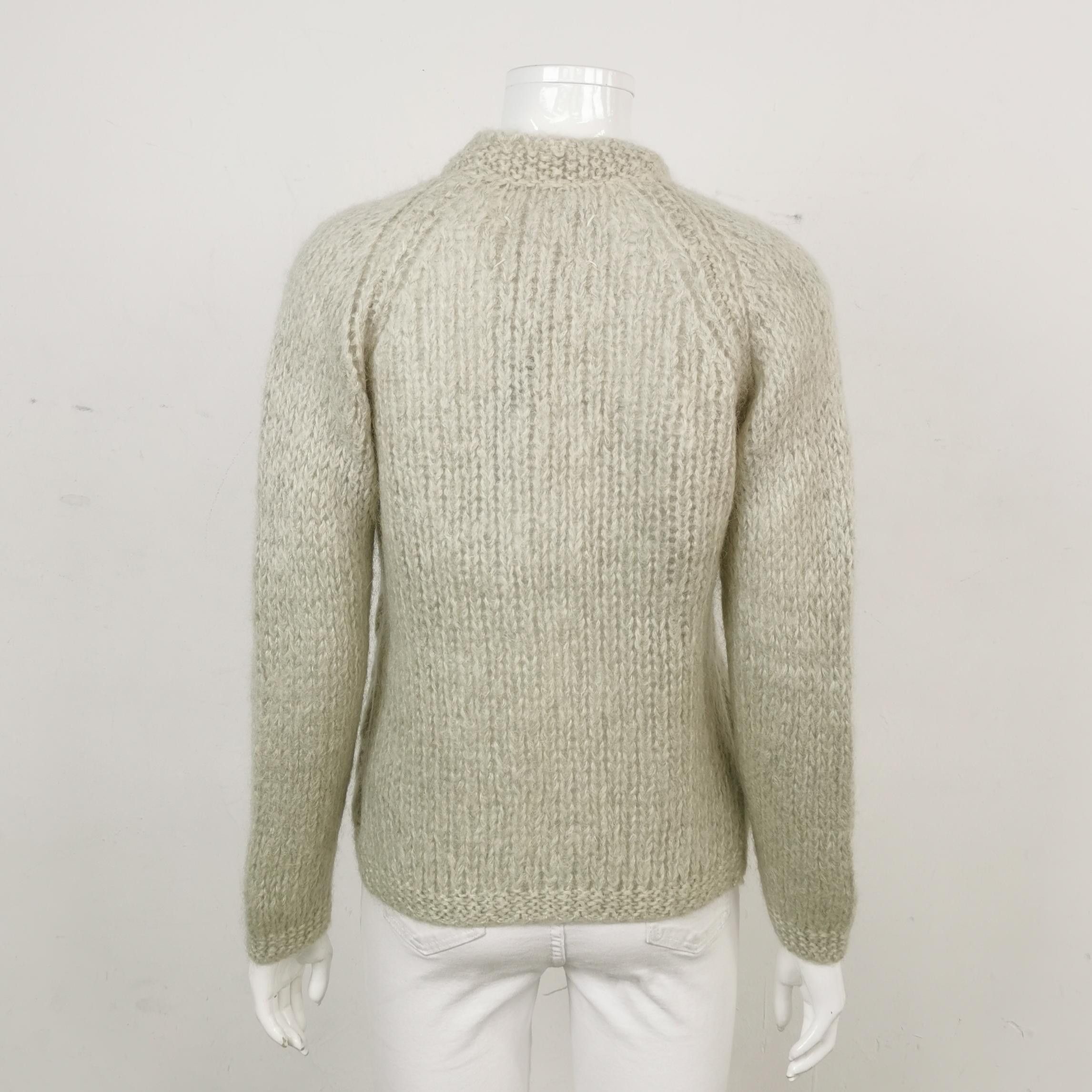 Maison Margiela Maison Margiela Mohair Cable Knit Cardigan Size XS Size XS / US 0-2 / IT 36-38 - 2 Thumbnail