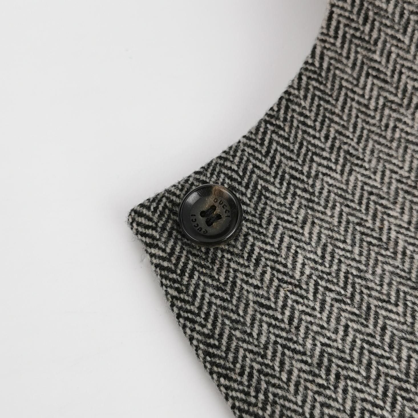 Gucci Gucci Herringbone Wool Vest 34R Size 34R - 3 Thumbnail