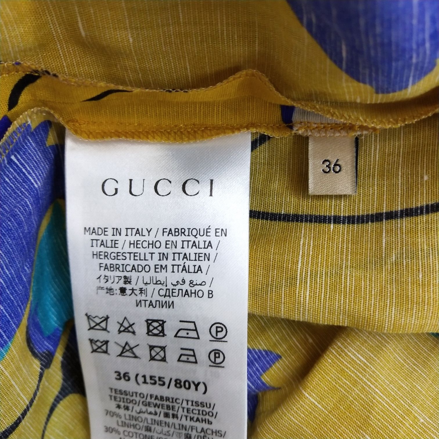Gucci Gucci Floral Print Belted Midi Dress Size 36 Size XS / US 0-2 / IT 36-38 - 5 Thumbnail