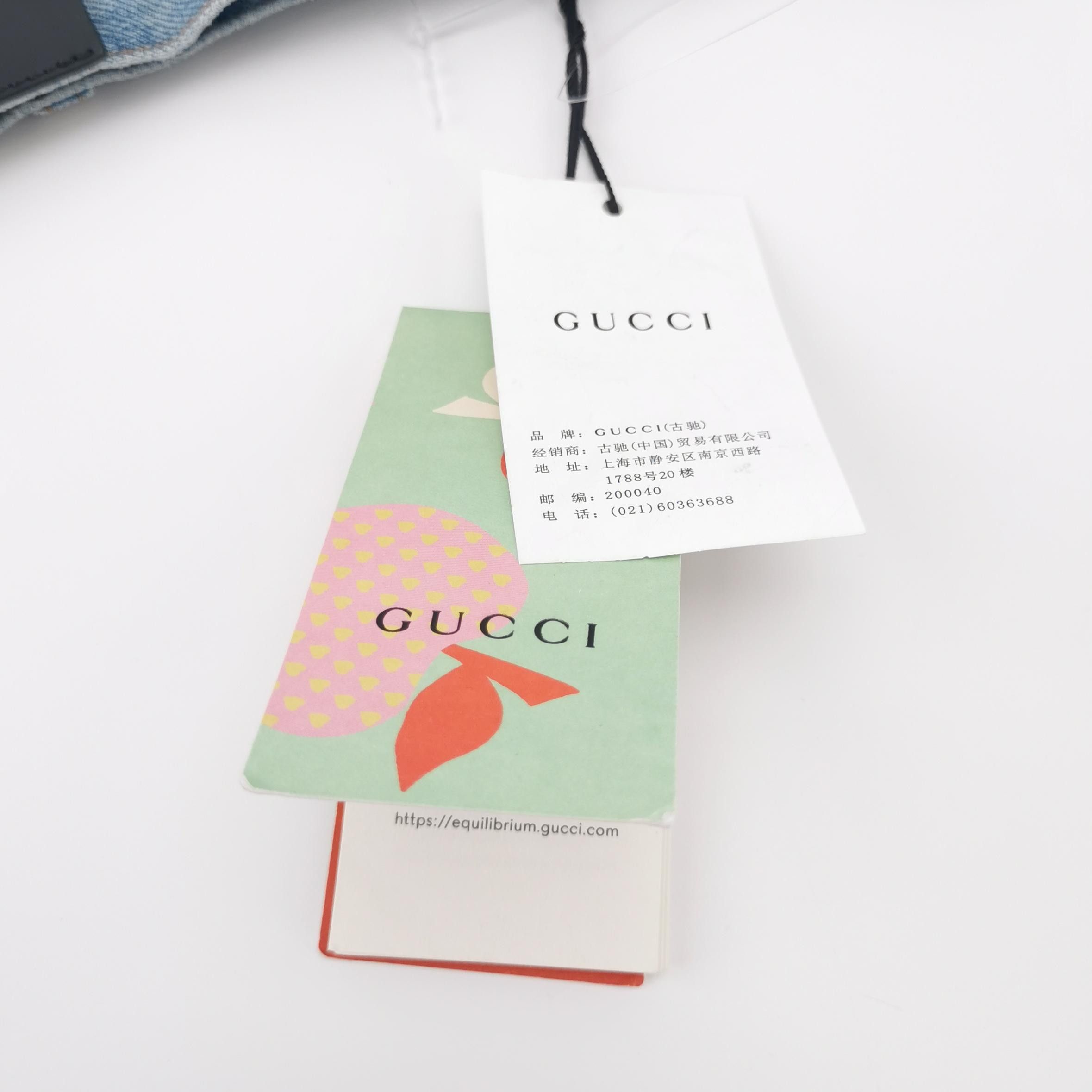 Gucci Gucci Apple GG Motif Denim Shorts Size 23 Size 23" - 6 Thumbnail