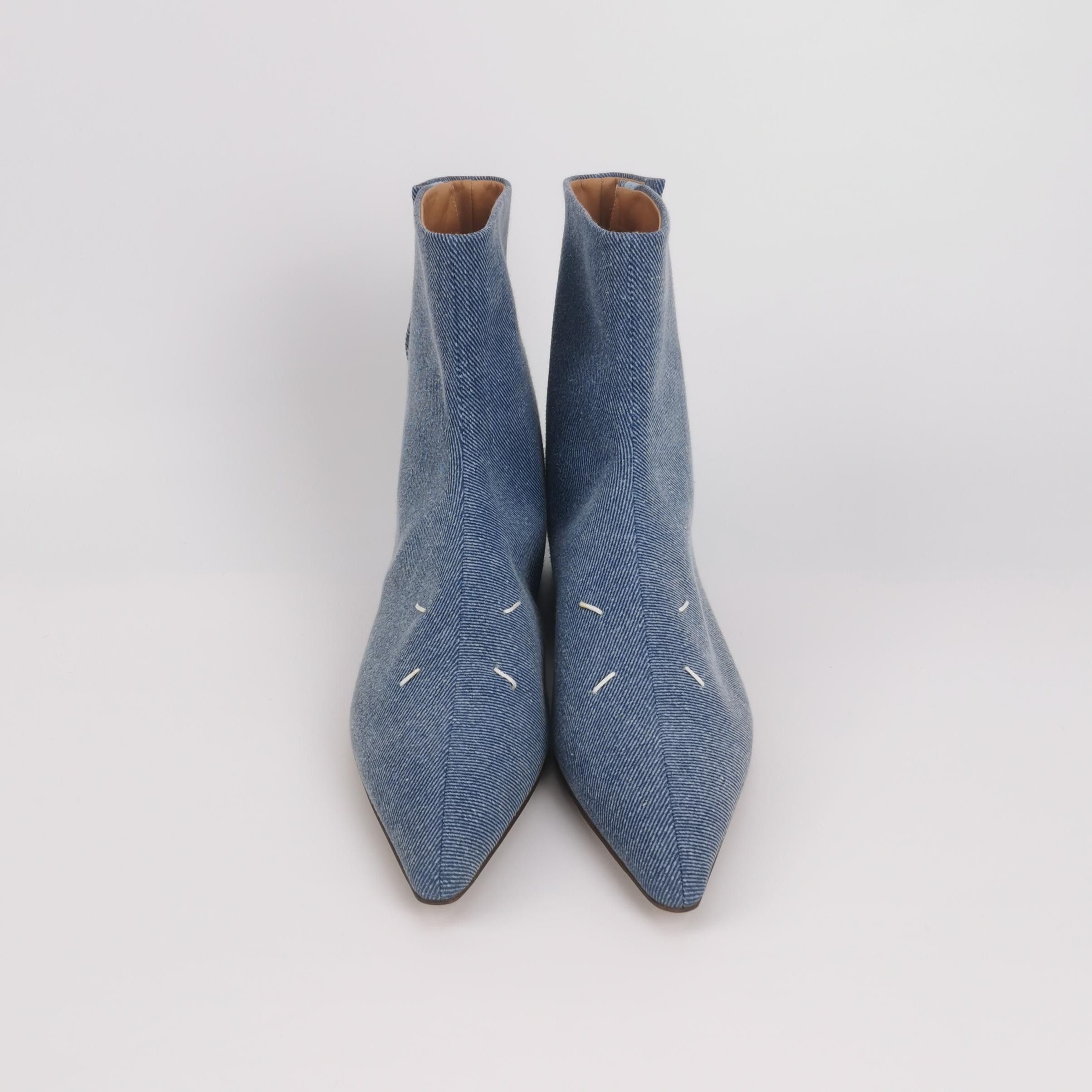 Maison Margiela Maison Margiela Denim Pointed Boots Size 36 Size US 6 / IT 36 - 3 Thumbnail