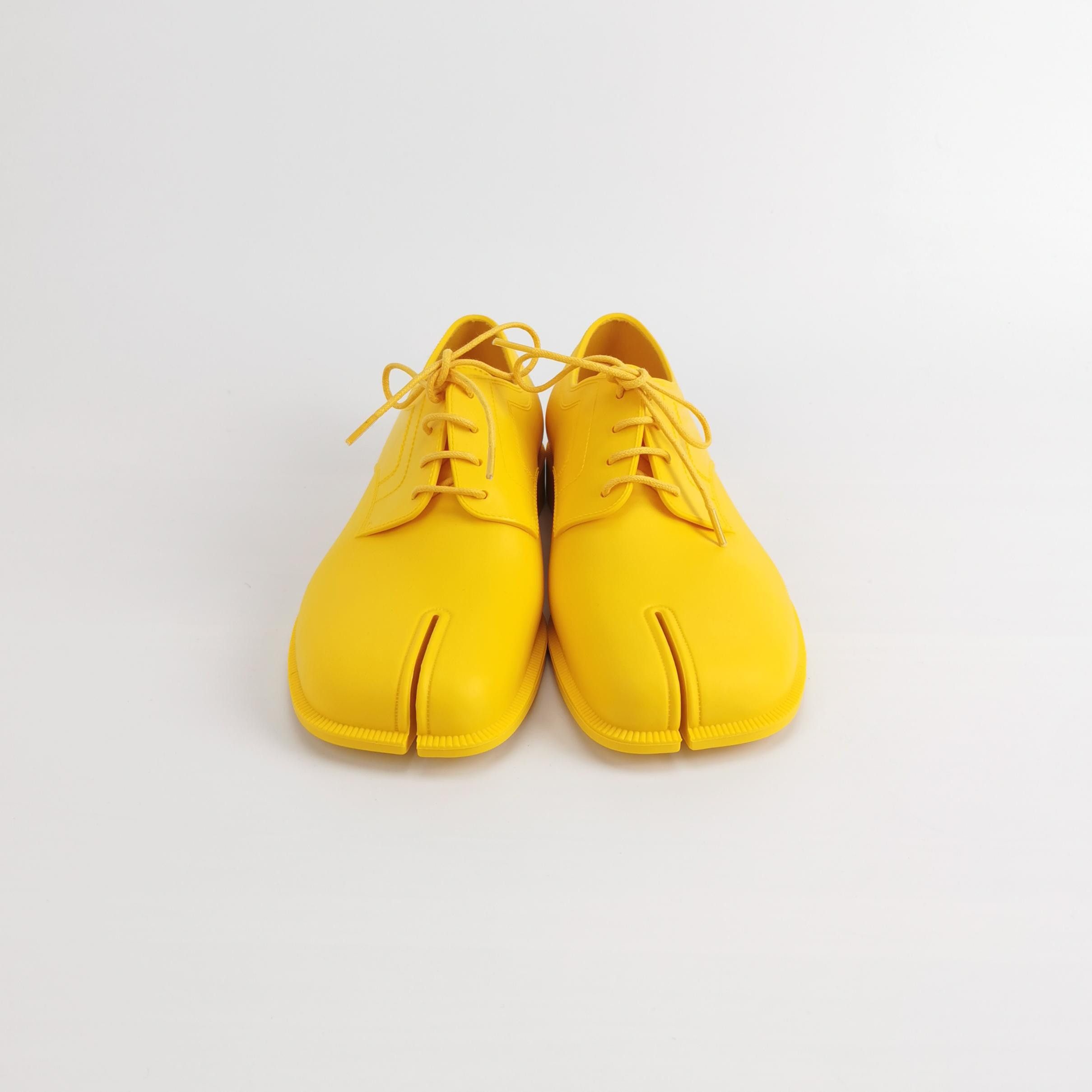 Maison Margiela Maison Margiela Yellow Tabi Lace-Up Flats Size 37 Size US 7 / IT 37 - 3 Thumbnail