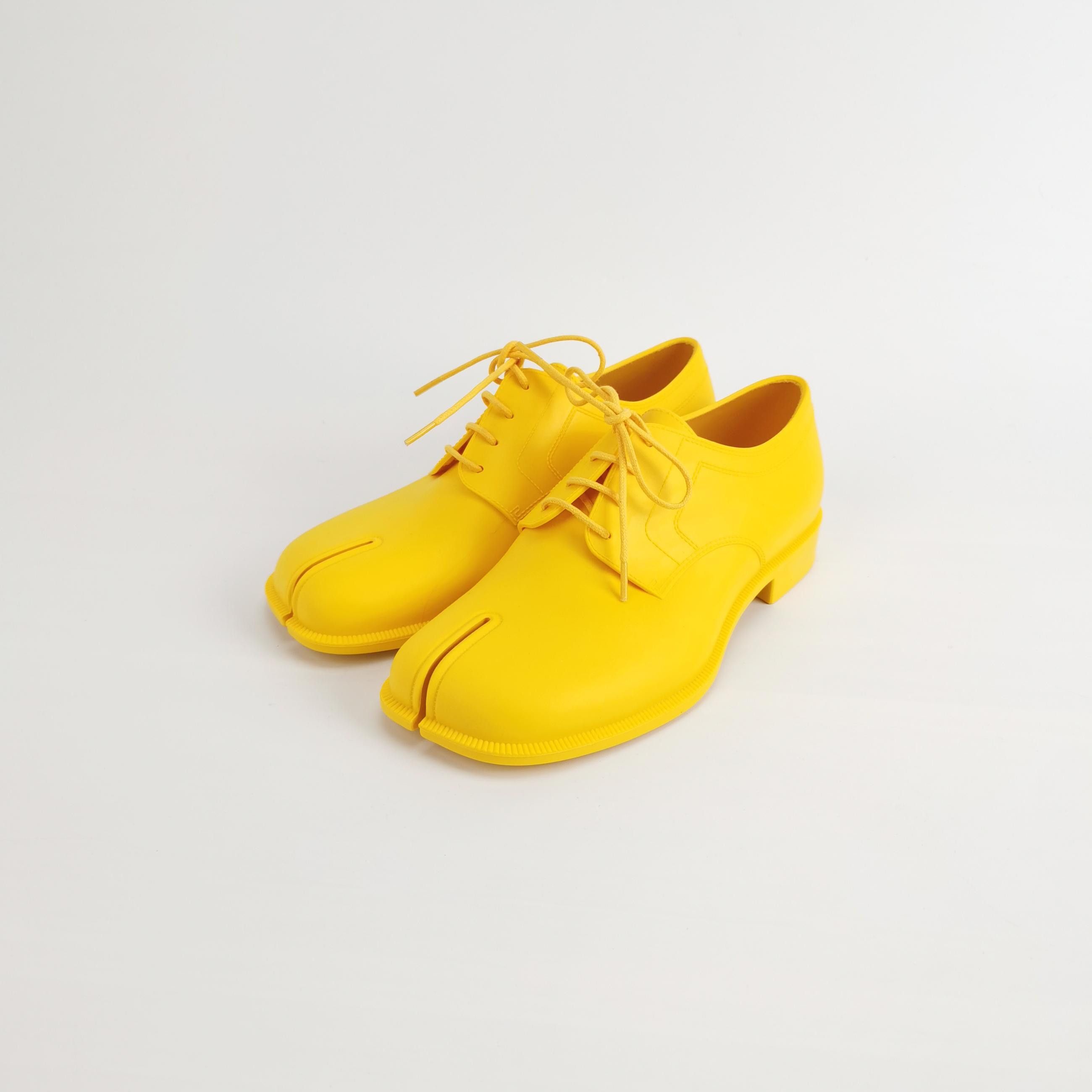 Maison Margiela Maison Margiela Yellow Tabi Lace-Up Flats Size 37 Size US 7 / IT 37 - 2 Thumbnail