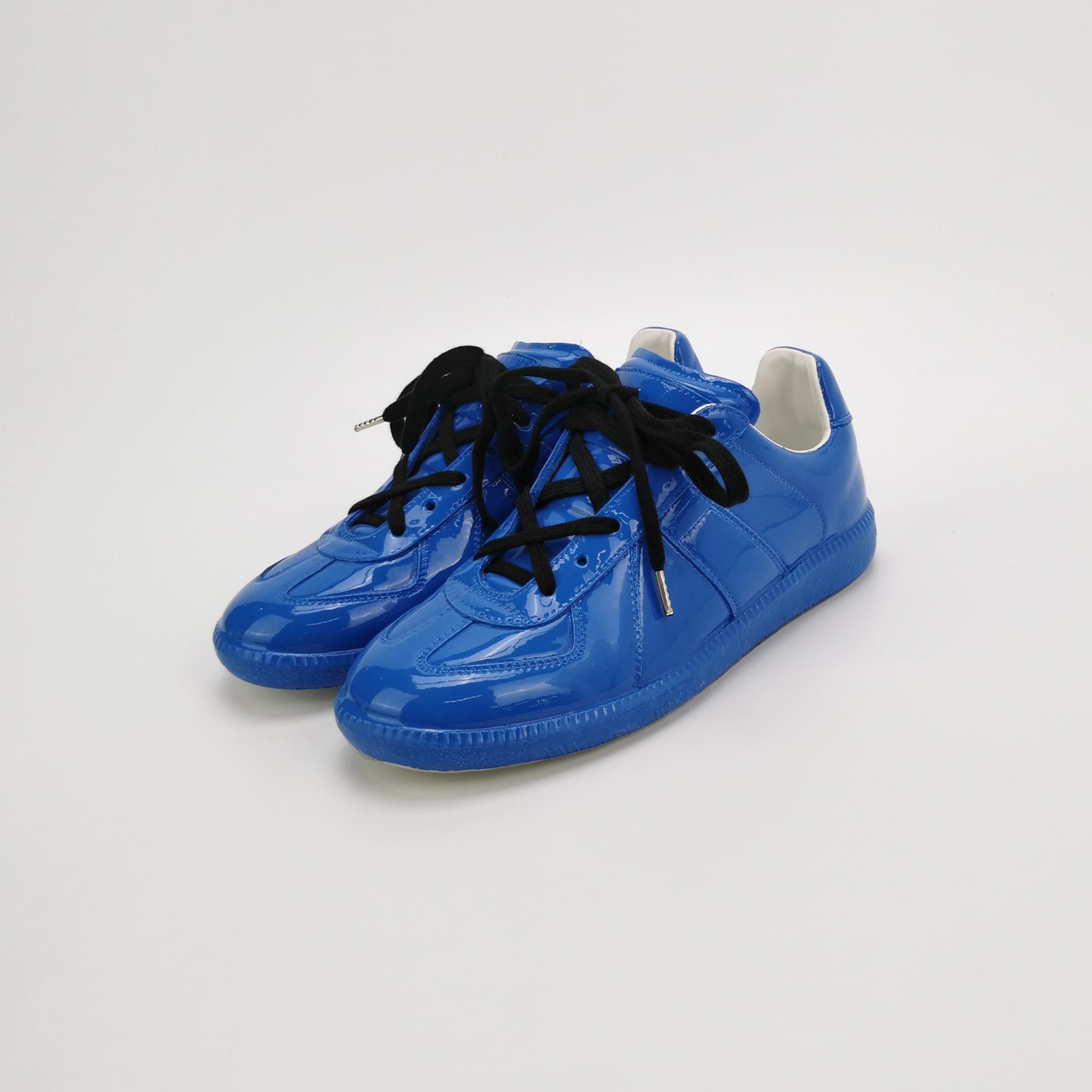 Maison Margiela Maison Margiela Blue Patent Replica Sneakers Size 36 Size US 6 / IT 36 - 2 Thumbnail