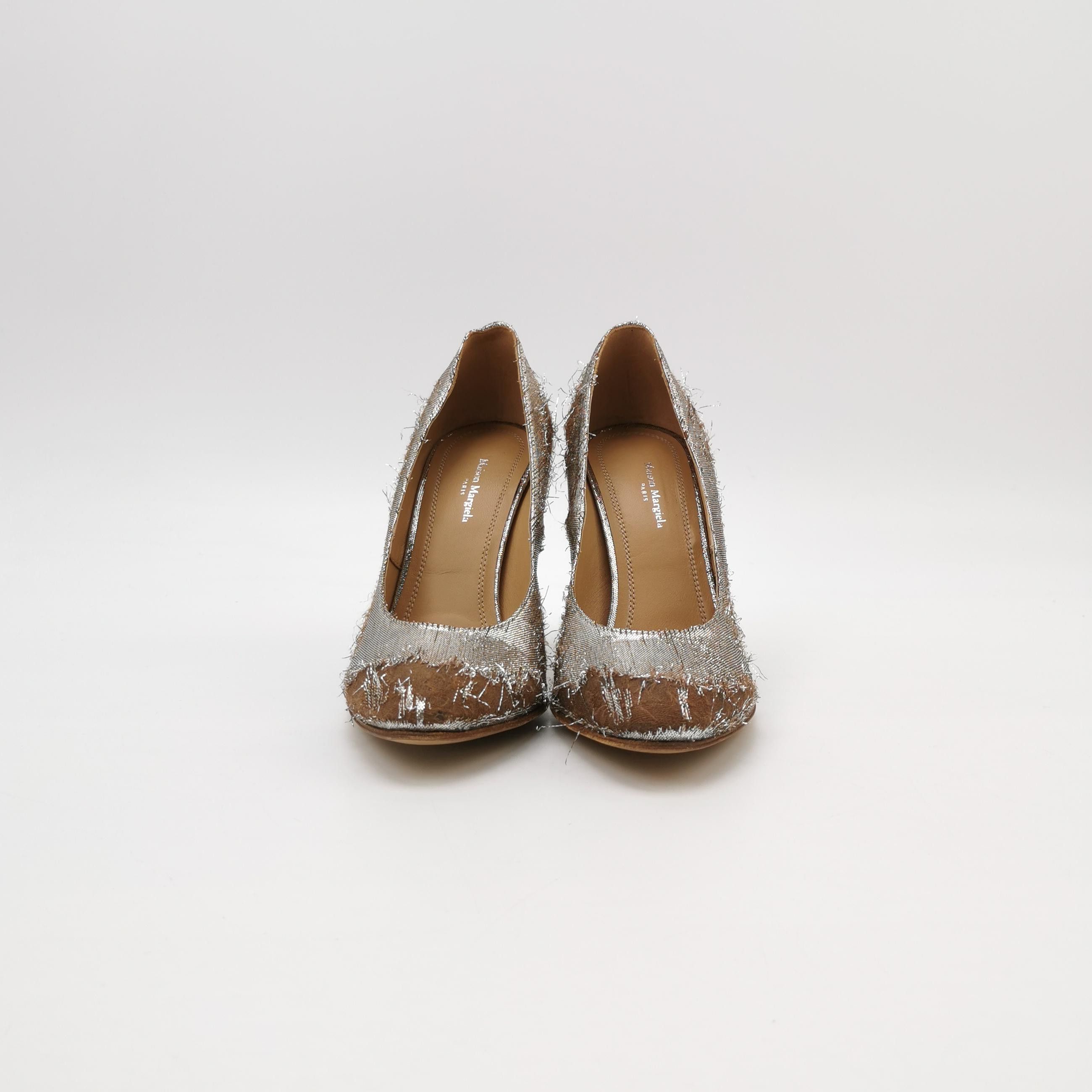 Maison Margiela Maison Margiela Metallic Distressed Heels Size 37 Size US 7 / IT 37 - 3 Thumbnail