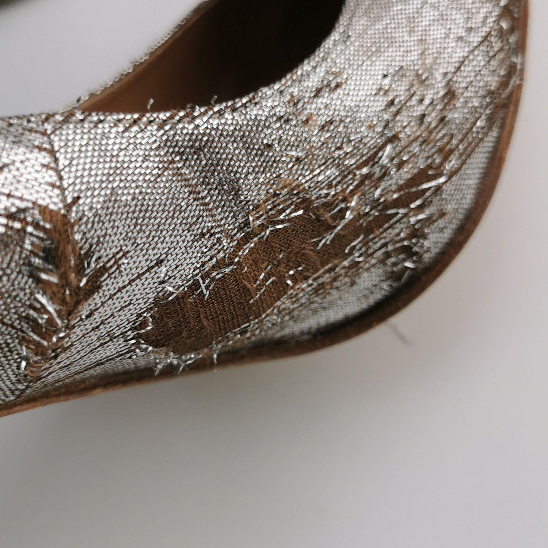 Maison Margiela Maison Margiela Metallic Distressed Heels Size 37 Size US 7 / IT 37 - 12 Thumbnail