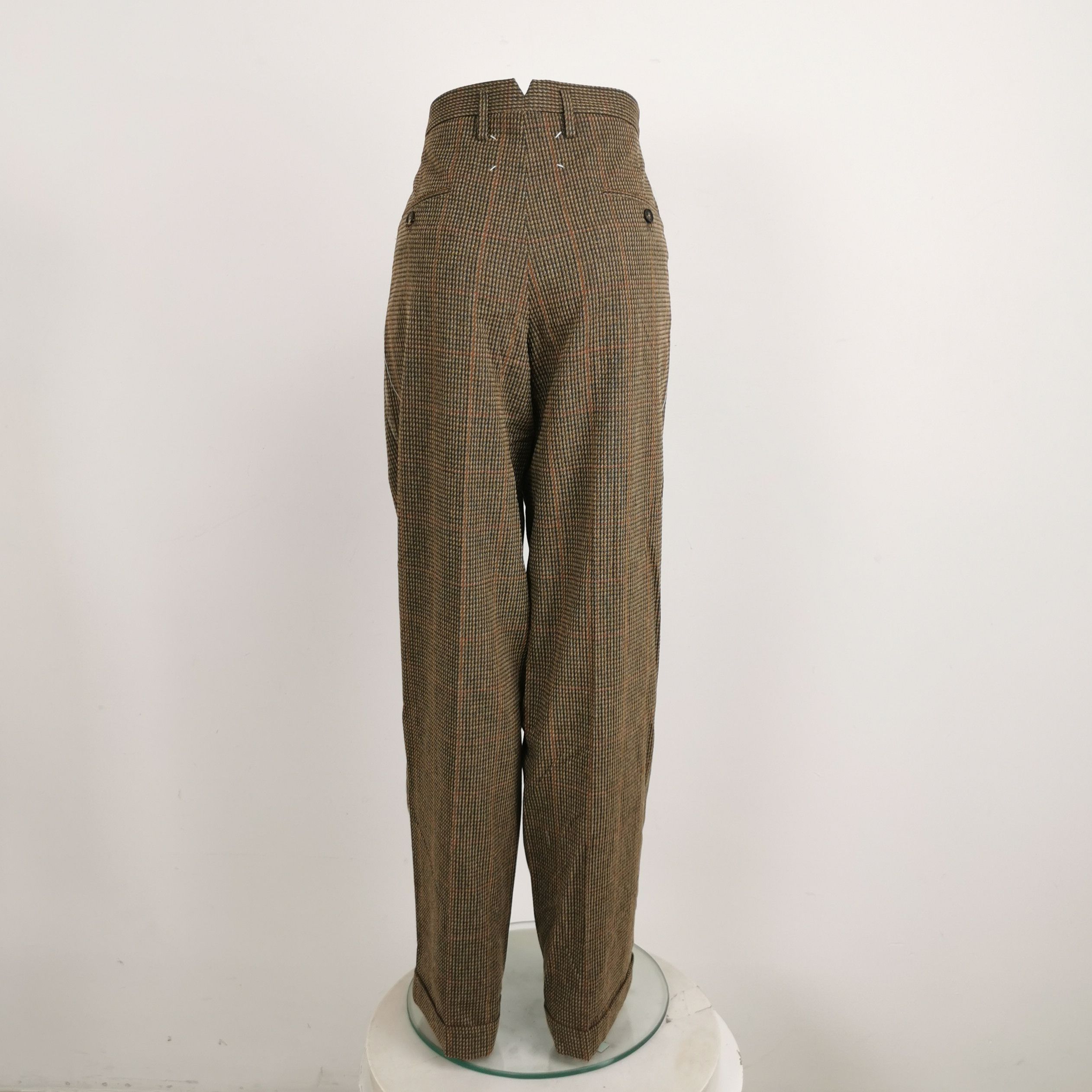 Maison Margiela Maison Margiela Brown Check Pants Size 38 Size 26" / US 2 / IT 38 - 2 Thumbnail