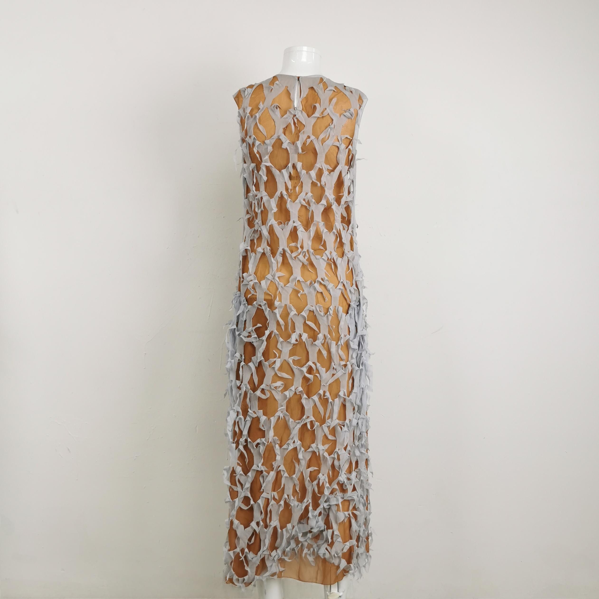 Maison Margiela Maison Margiela Silk Blend Layered Midi Dress Size 36 Size XS / US 0-2 / IT 36-38 - 2 Thumbnail