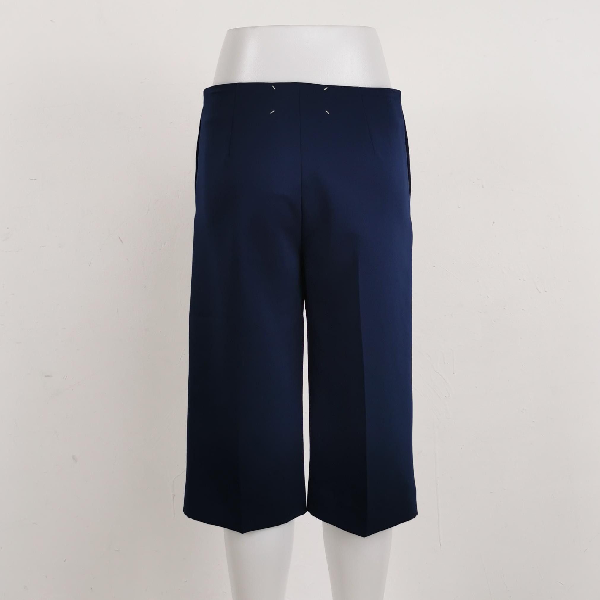 Maison Margiela Maison Margiela Navy Polyester Shorts Size 38 Size 26" / US 2 / IT 38 - 2 Thumbnail