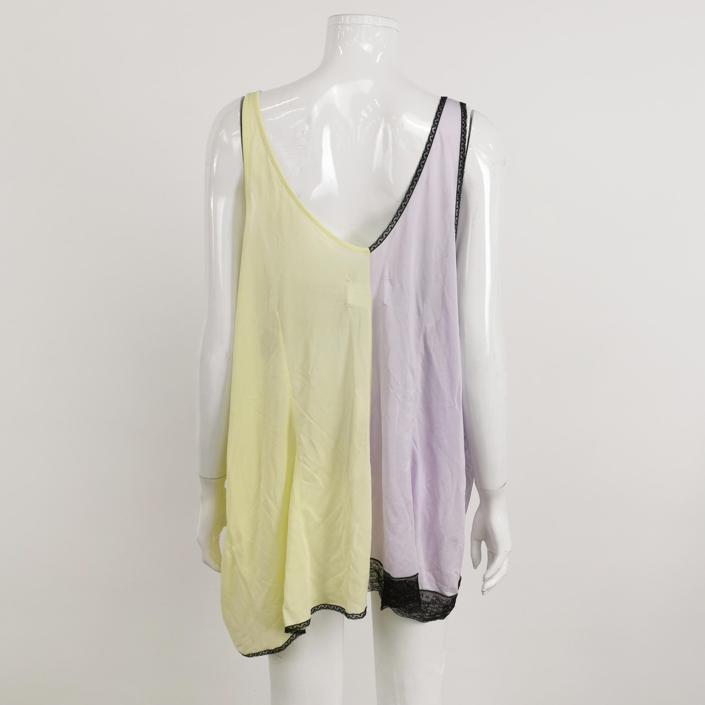 Maison Margiela Maison Margiela Colorblock Lace Tank Top Size 40 Size S / US 4 / IT 40 - 2 Thumbnail