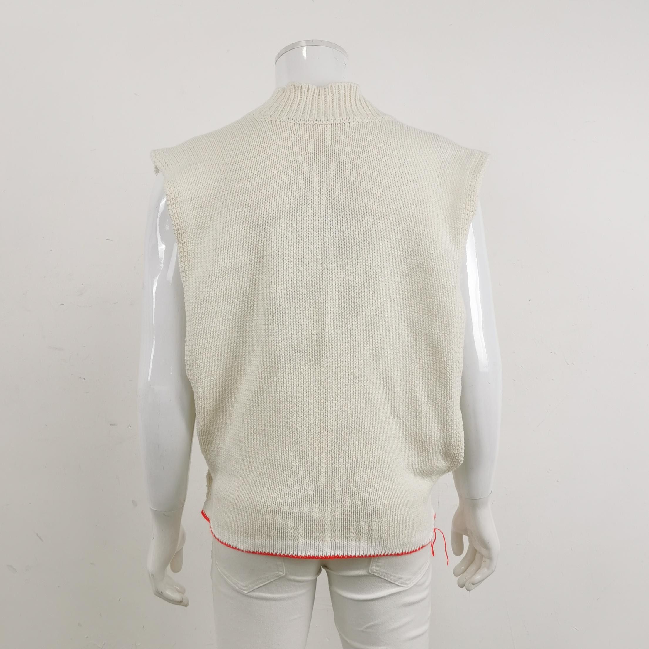 Maison Margiela Maison Margiela Knit V-Neck Sweater Vest Size S Size US S / EU 44-46 / 1 - 2 Thumbnail