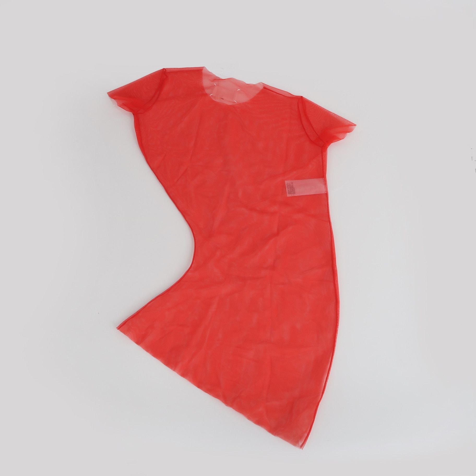 Maison Margiela Maison Margiela Red Mesh T-Shirt Size XS Size XS / US 0-2 / IT 36-38 - 2 Thumbnail