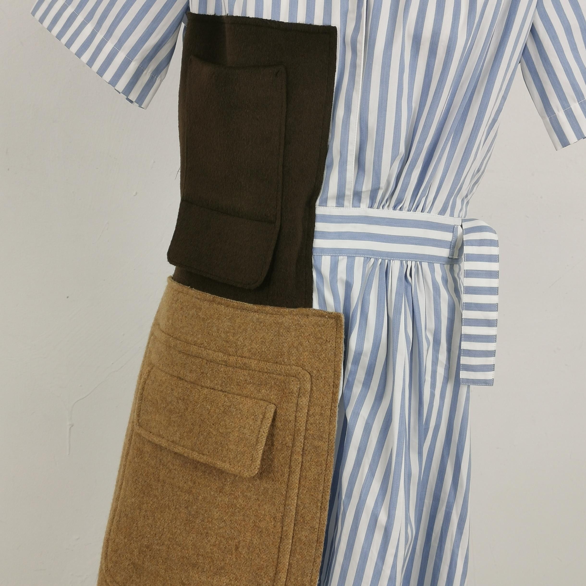 Maison Margiela Maison Margiela Patchwork Striped Dress Size 38 Size S / US 4 / IT 40 - 3 Thumbnail