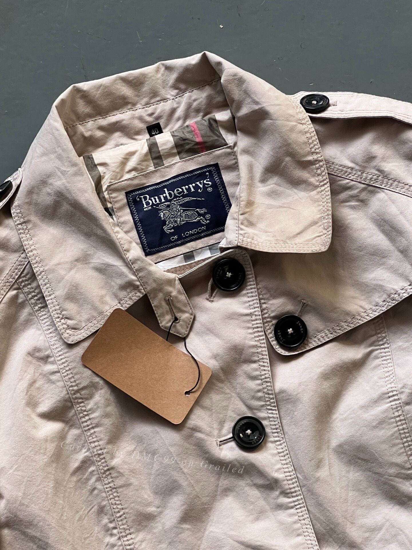 Vintage Vintage Burberry Trench Coat Size US XL / EU 56 / 4 - 2 Thumbnail